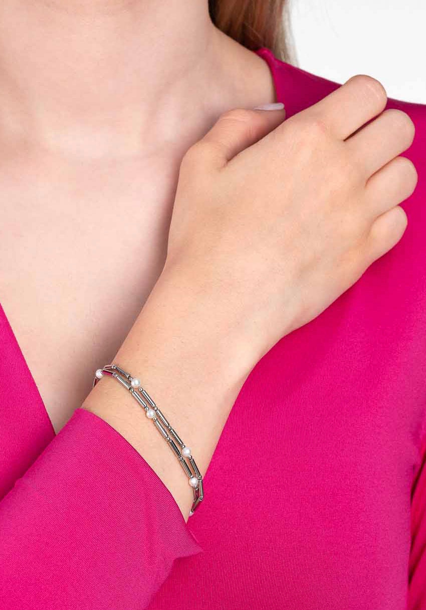 LEONARDO Armband »Mirella, 023337«, mit Süßwasserzuchtperle
