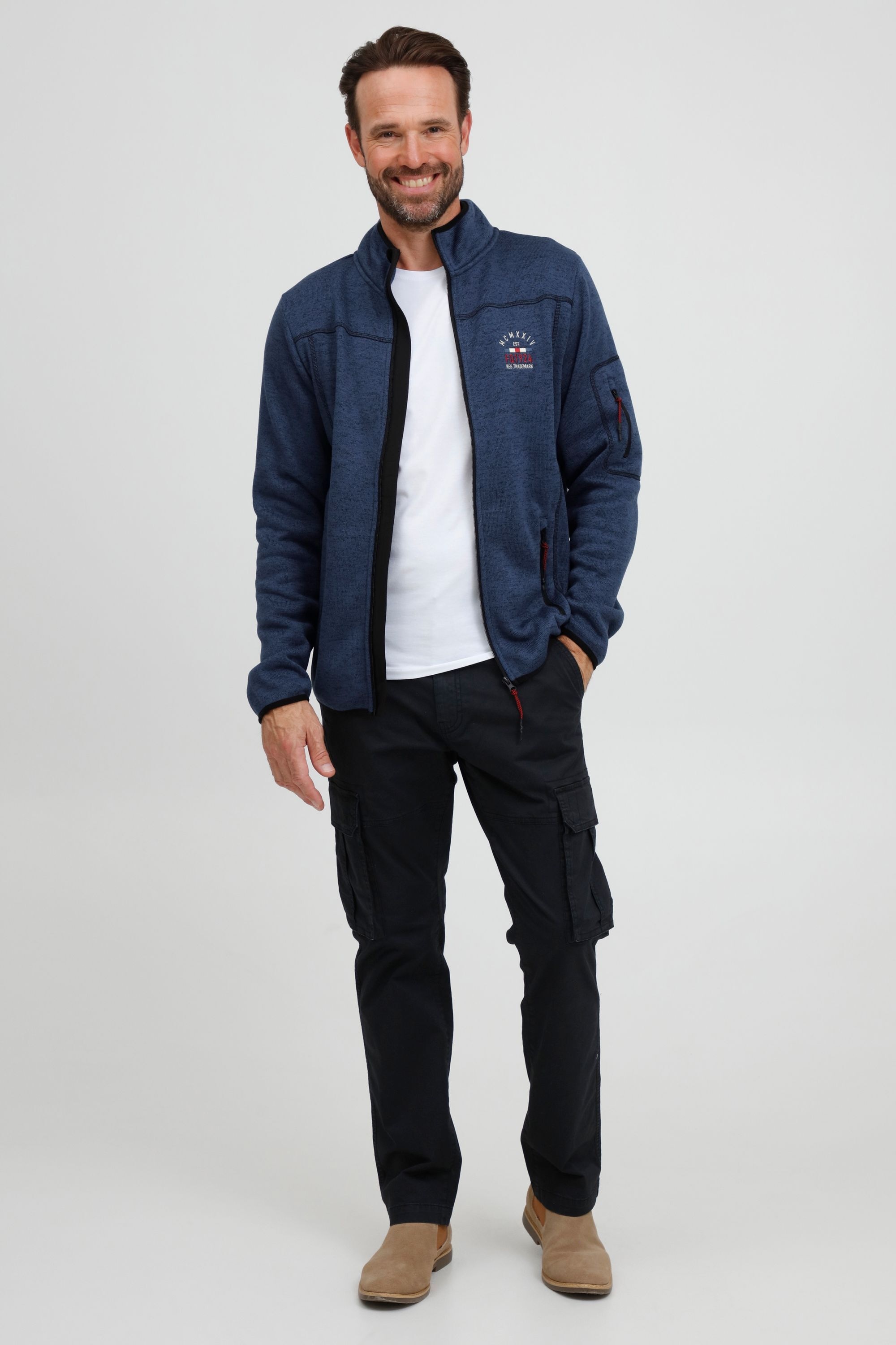FQ1924 Fleecejacke »Fleecejacke FQBikker«, ohne Kapuze
