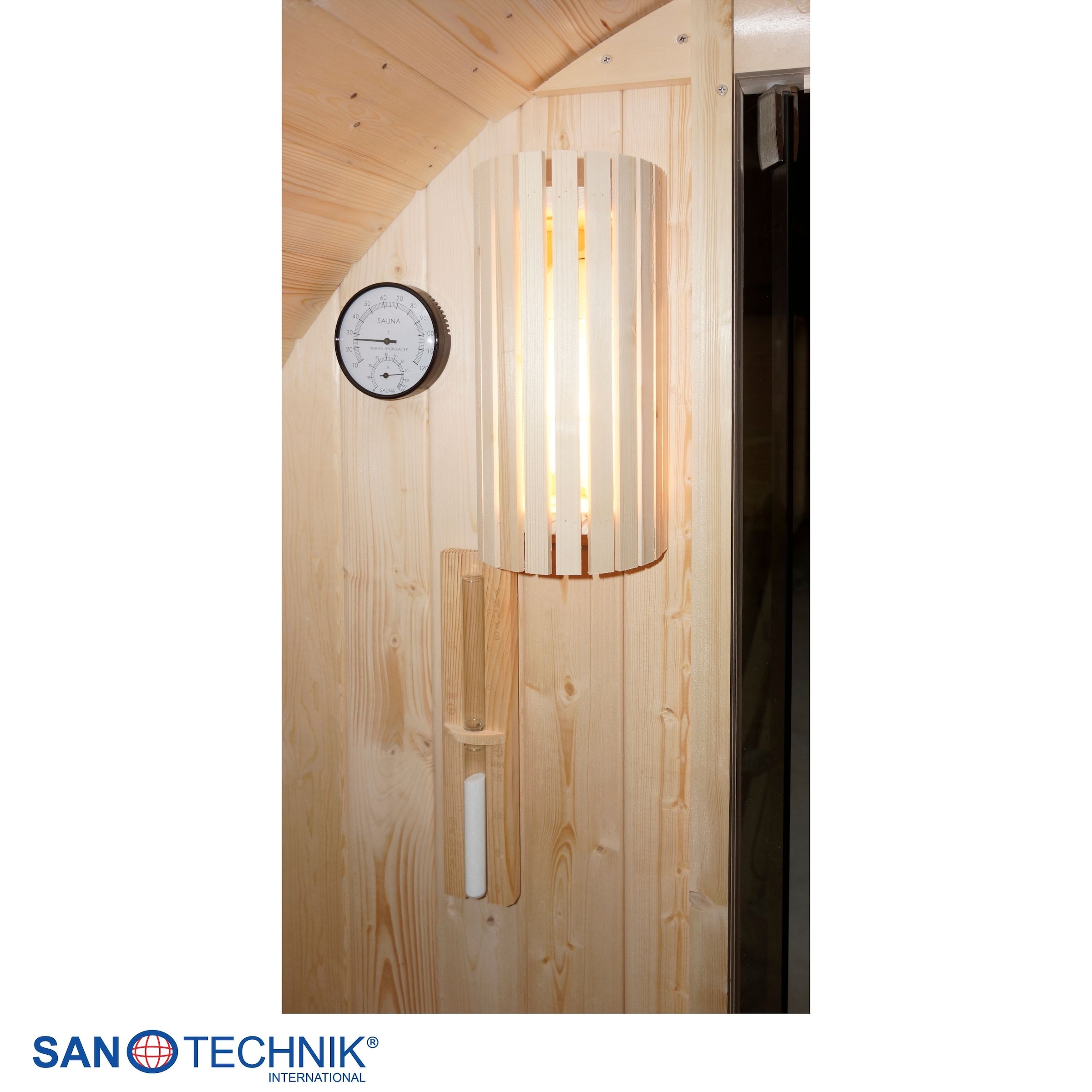 Sanotechnik Sauna »Außensauna NYBORG« für 4 oder 6 Personen; inkl. 6 kW oder 8 kW Saunaofen und Saunasteine
