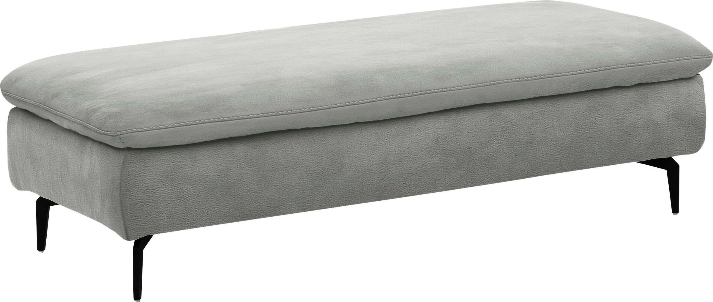 W.SCHILLIG Ecksofa »valentinoo, Designsofa, bequem, elegant und zeitlos, L-Form«, (Set), inklusive Hocker, mit Sitztiefenverstellung, Breite 299 cm
