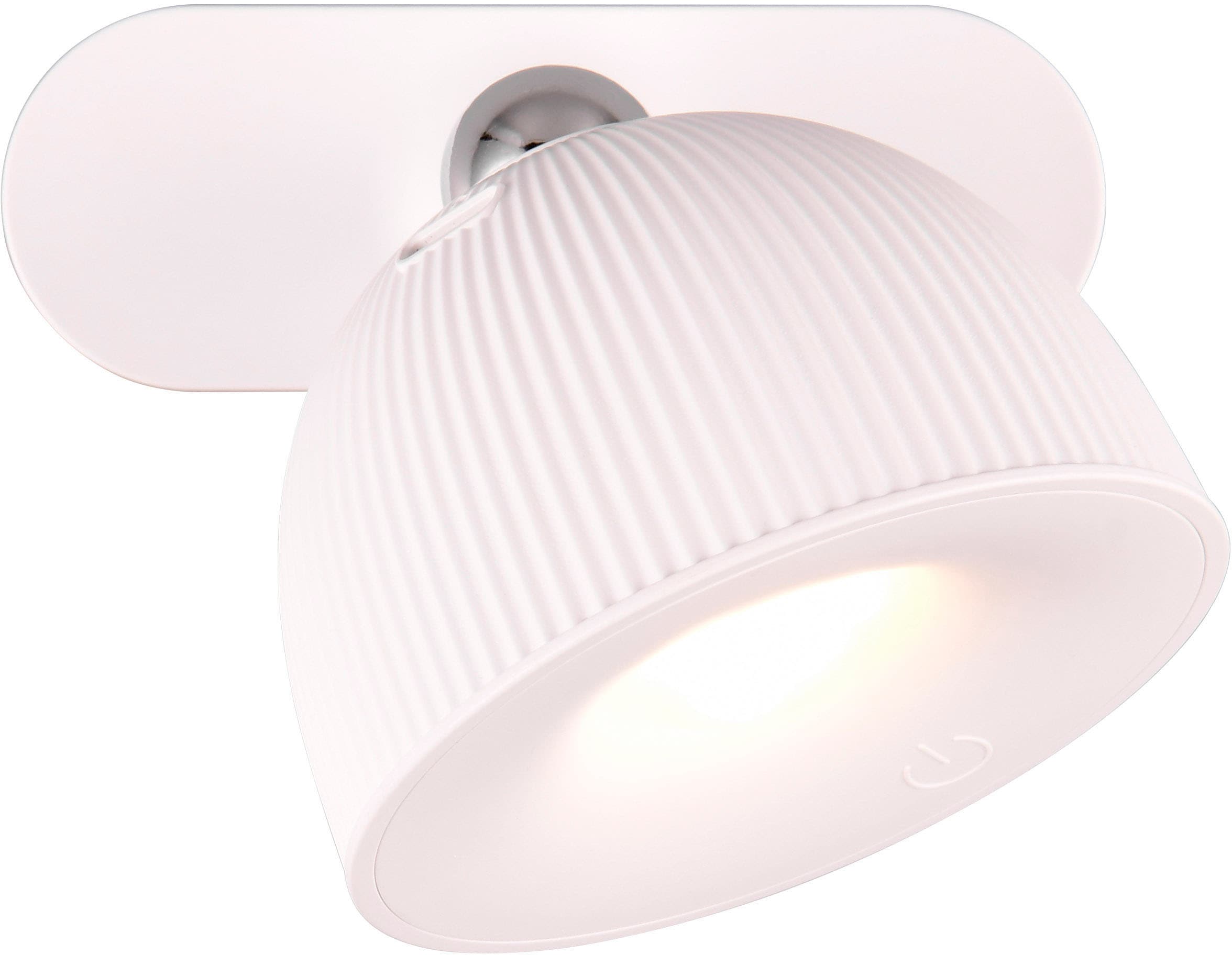 REALITY Leuchten LED Tischleuchte »MAXIMA«, 1 flammig, Leuchtmittel LED-Board | LED fest integriert, kabellose Akku Tischlampe mit Magnet-Kopf: 3 Befestigungsarten wählbar