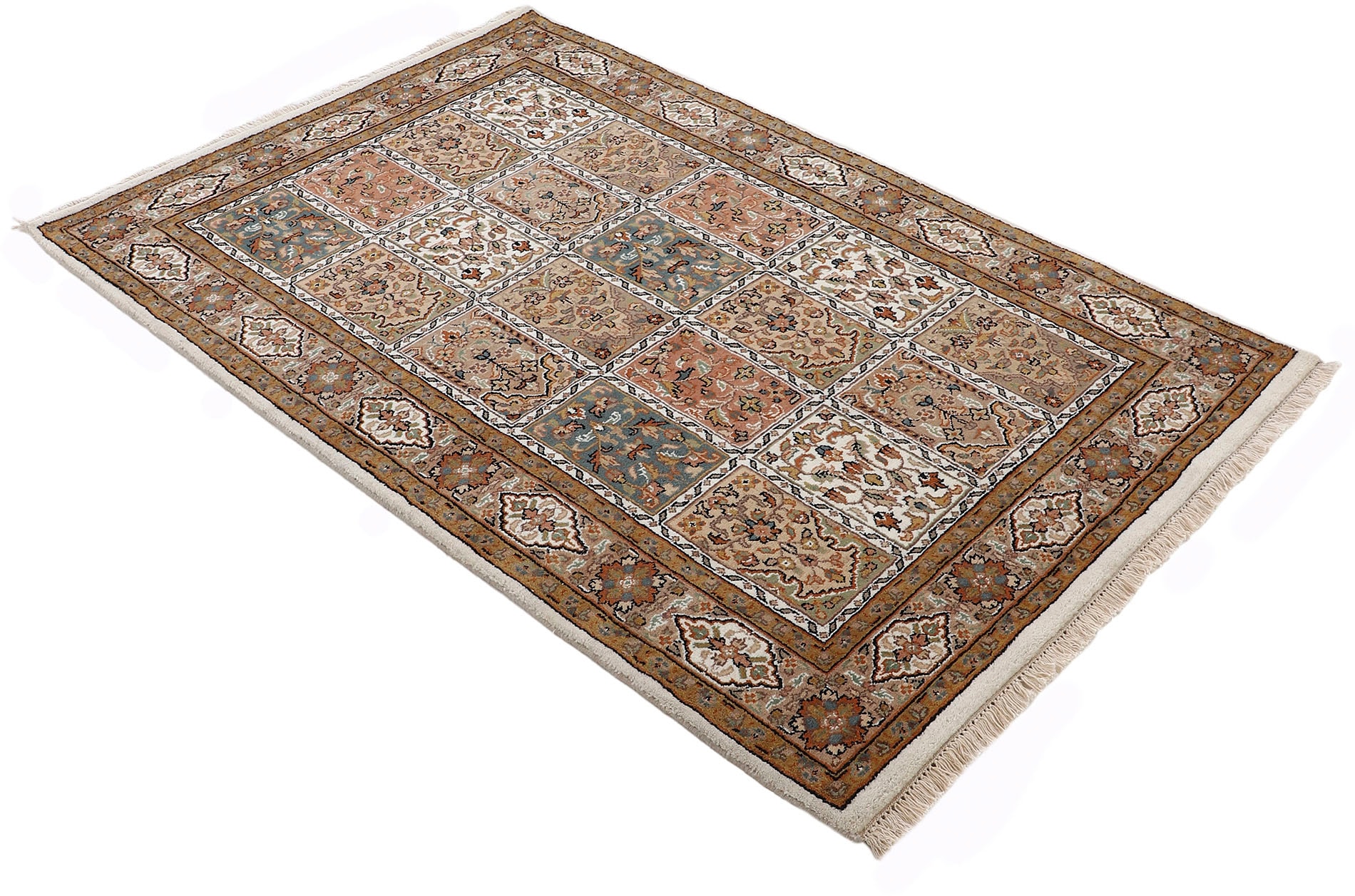 Woven Arts Orientteppich »Orientteppich Bakhtiar« rechteckig 15 mm Höhe handgeknüpft, Wohnzimmer, reine Wolle