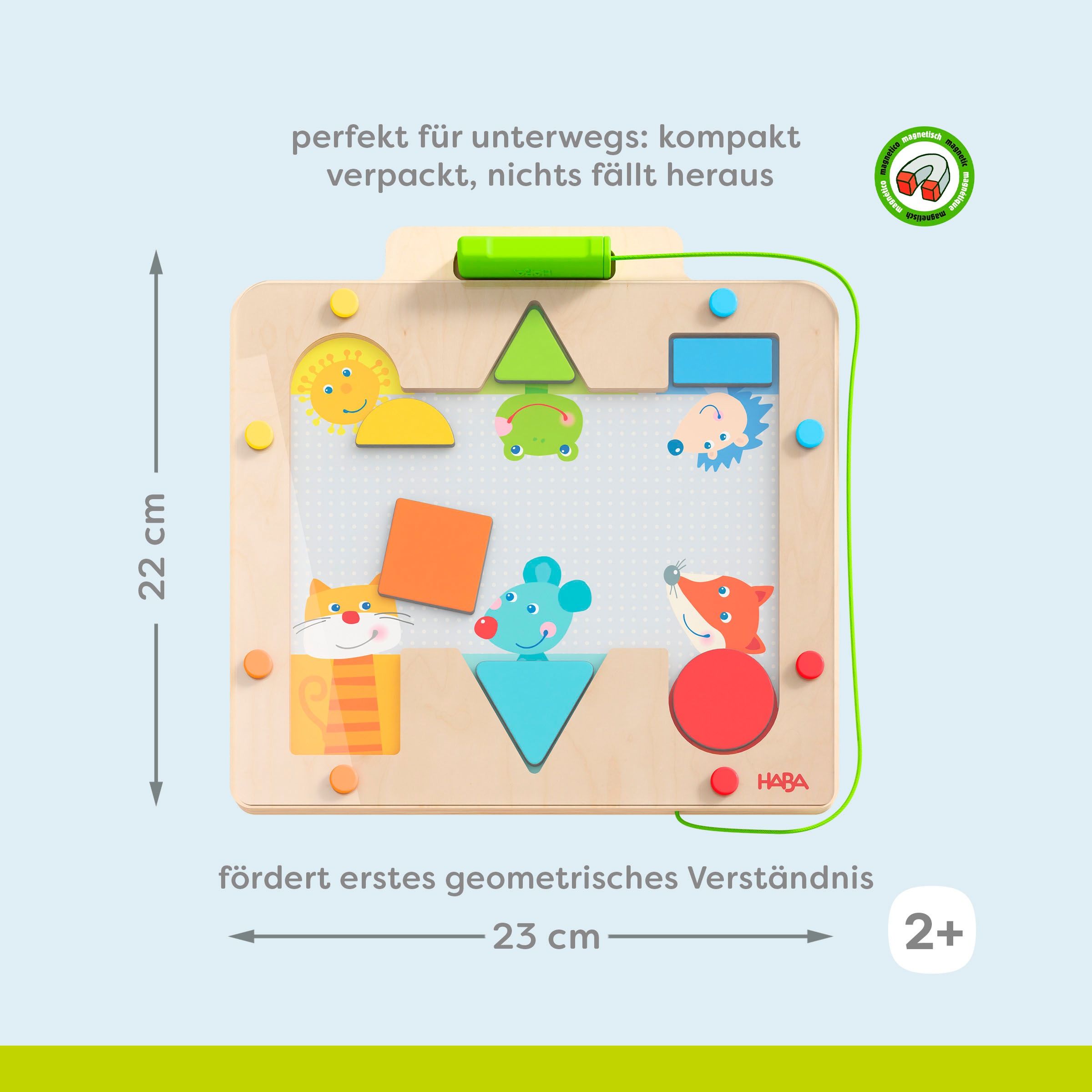 Haba Spiel »Vario Formen mit geometrischen Motivplättchen«