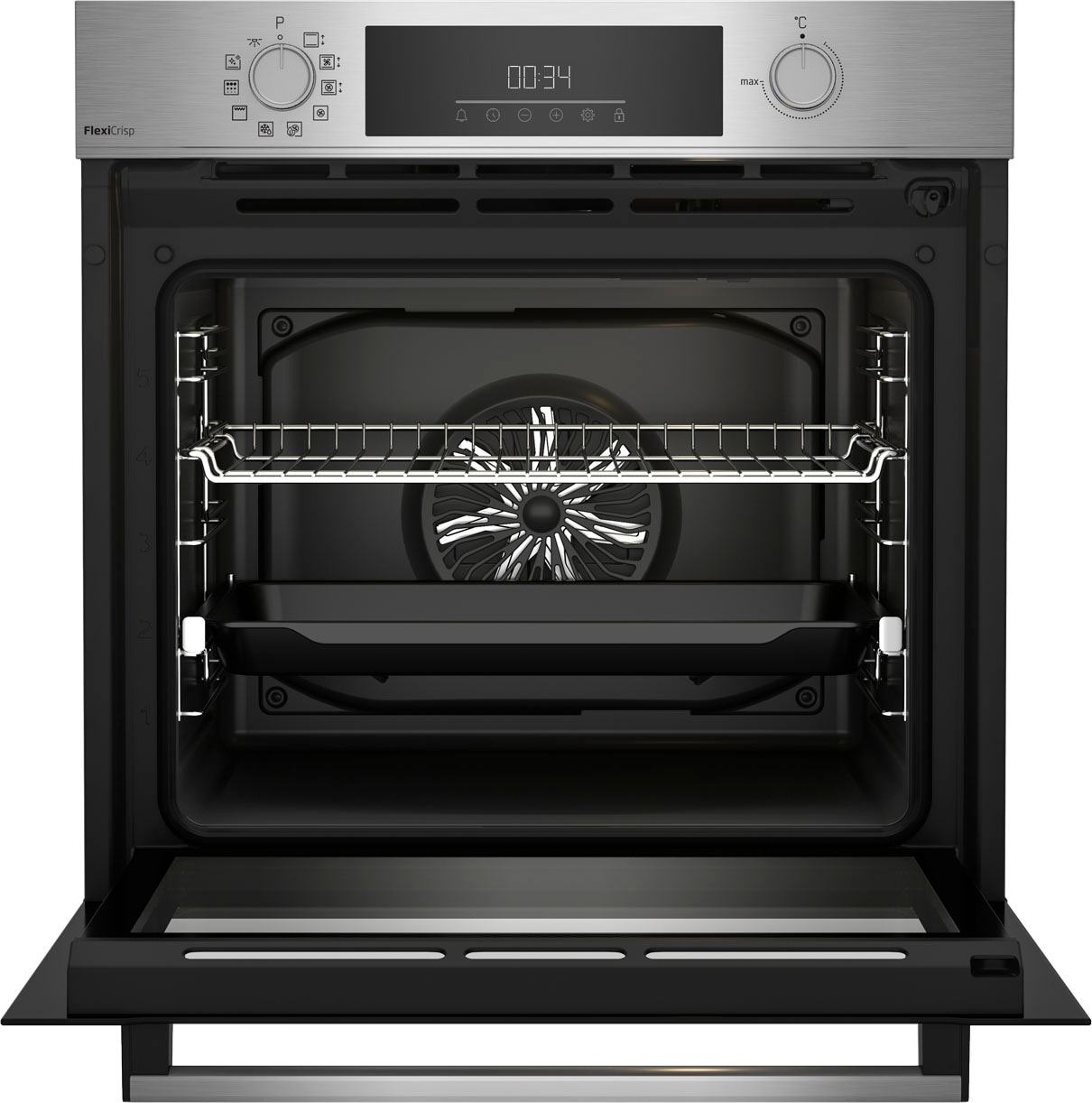 BEKO Pyrolyse Backofen  »BBIM12300XMPEF«, mit 1-fach-Teleskopauszug, Pyrolyse-Selbstreinigung