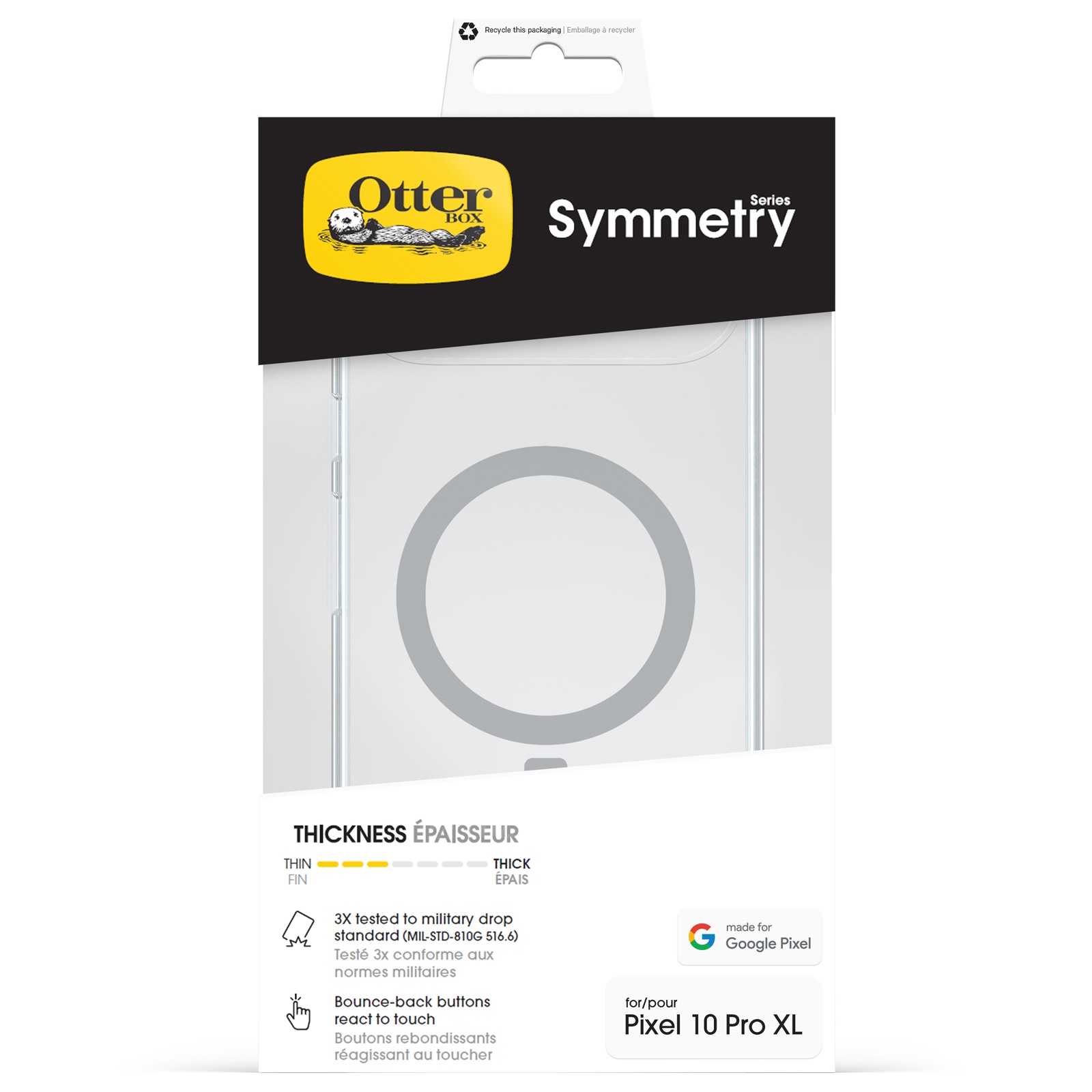 Otterbox Handyhülle »Symmetry Series Case für Google Pixel 10 Pro XL« Google Pixel 10 Pro XL Backcover, Schutzhülle, Handyschutzhülle, Case, Schutzcase, stoßfest