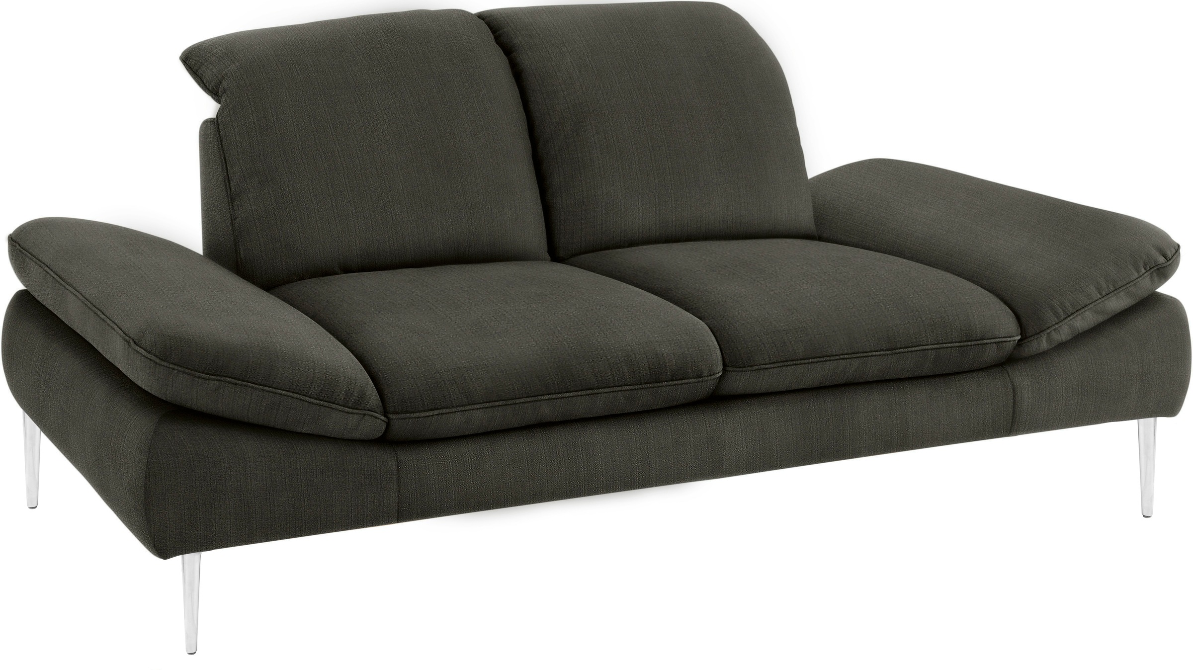 W.SCHILLIG 2,5-Sitzer »enjoy&MORE«, mit Sitztiefenverstellung, Füße silber matt, Breite 232 cm