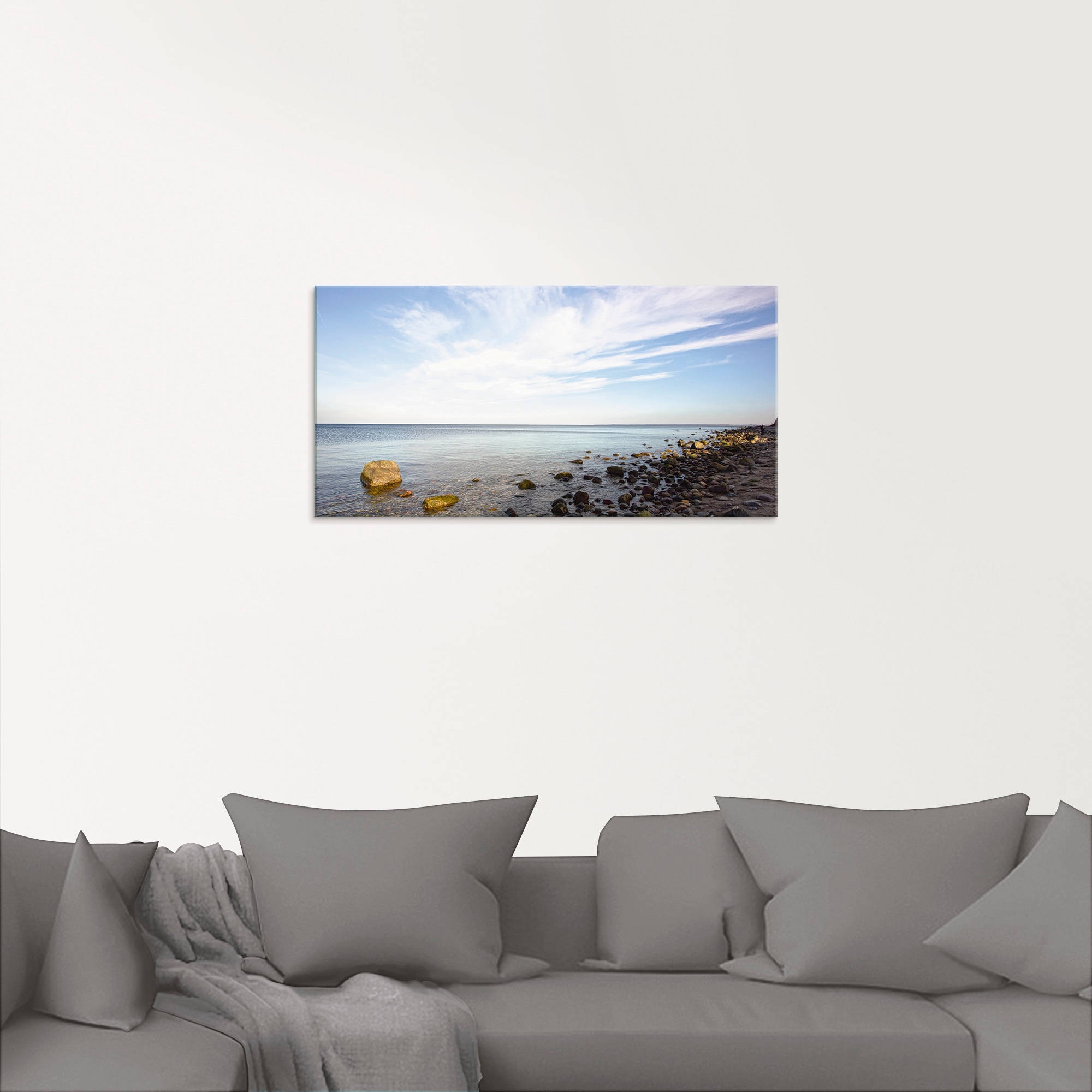 Artland Glasbild »Brodtener Ufer« Strand 1 Stk. tlg. in verschiedenen Größen