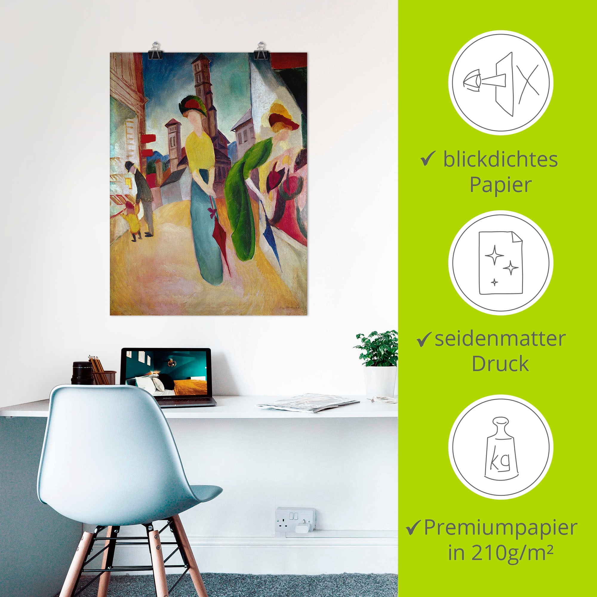 Artland »Vorm Hutladen. 1913« Frau 1 Stk. tlg. ohne Rahmen