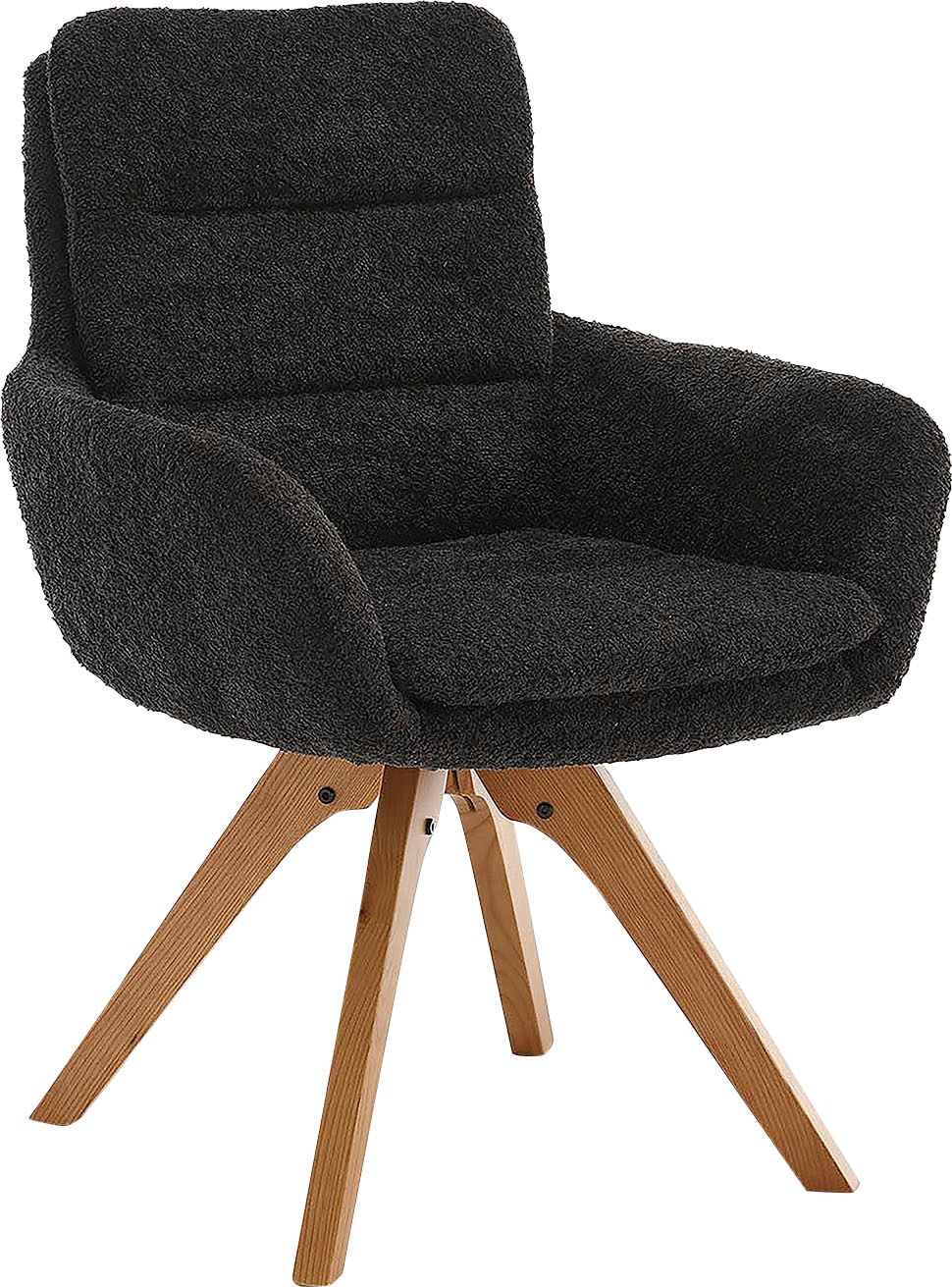 Home affaire Esszimmerstuhl »Taragona«, (Set), 2 St., Boucle, mit unterschiedlichen Beingestellen, Holz oder Metall