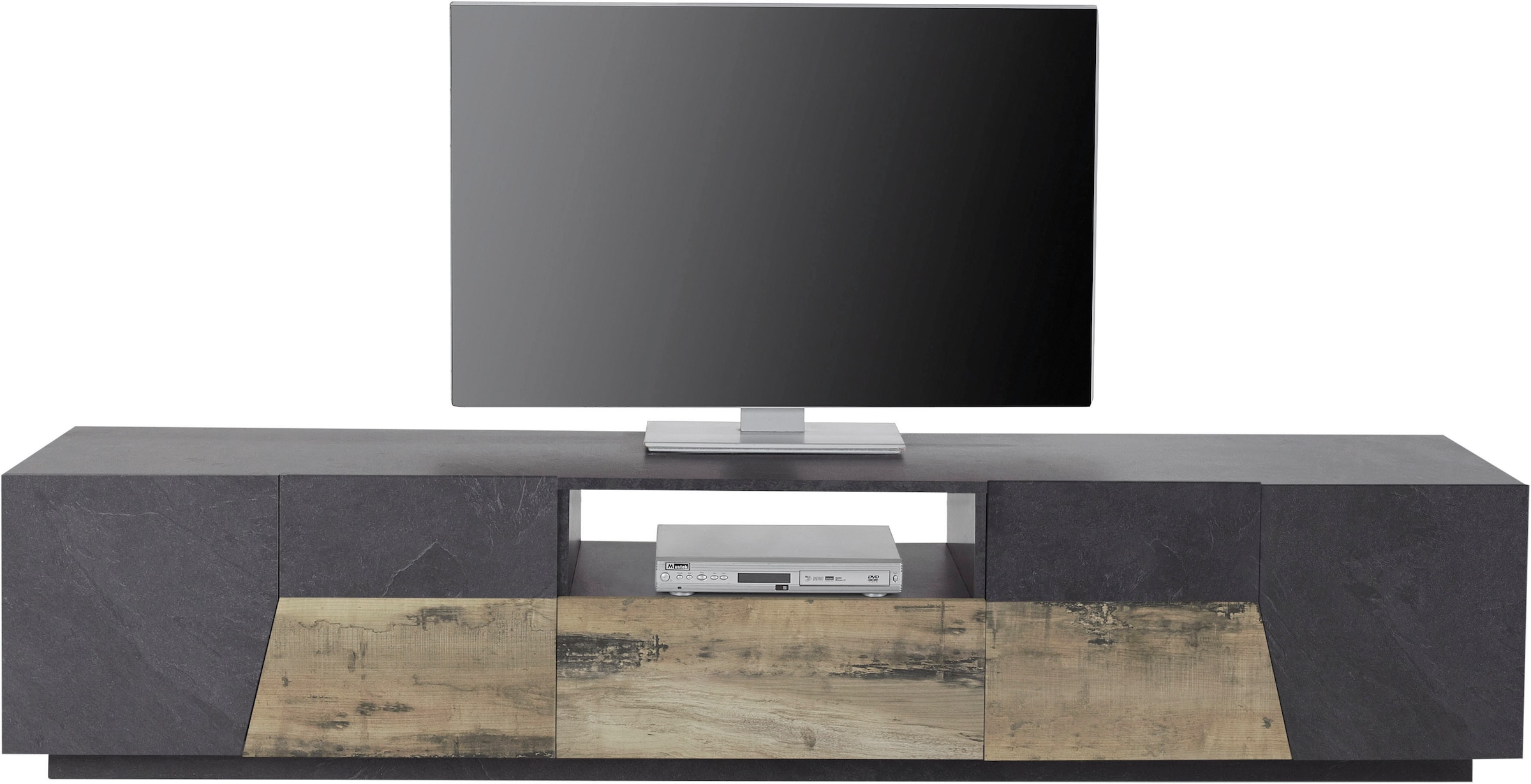 INOSIGN Lowboard »ALIEN- TV-Board, mit 4 Türen, 1 Schublade und 1 offenes Fach«, TV-Kommode Breite ca. 220 cm "Made in Italy"