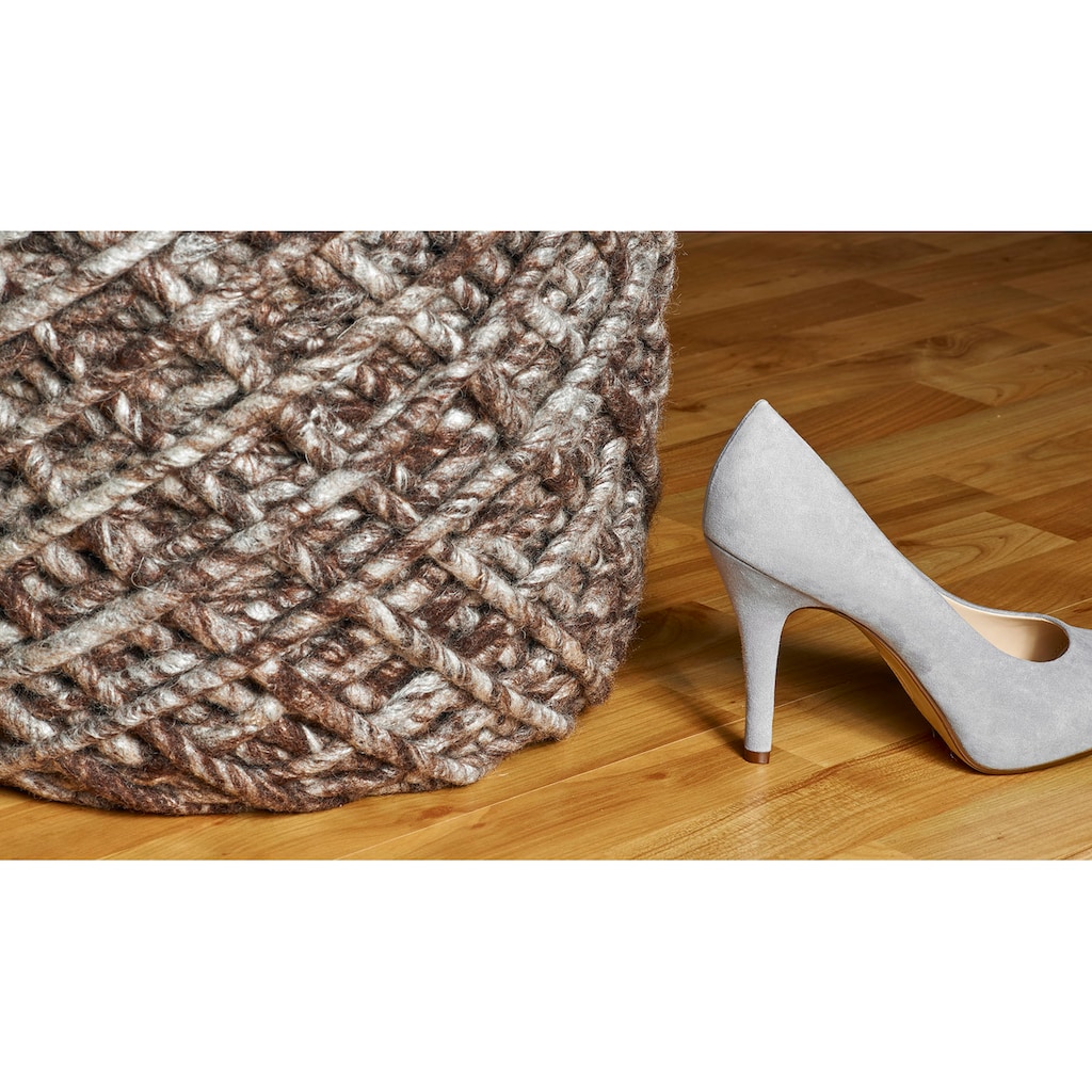 Obsession Sitzhocker »Hocker My Royal Pouf«, rund, Ø 40 cm, Höhe 40 cm, handgearbeitet, Wohnzimmer & Schlafzimmer