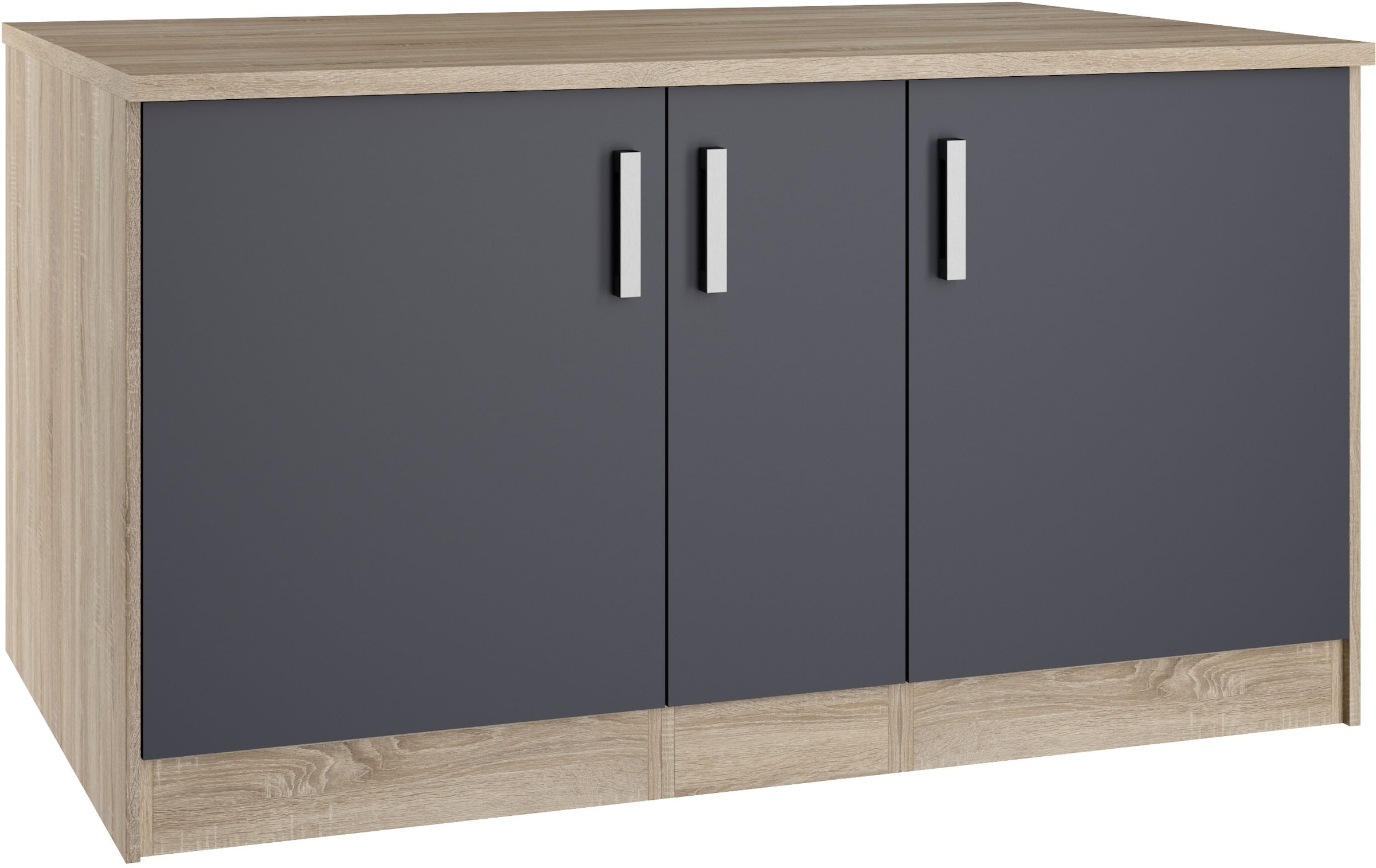 KOCHSTATION Kücheninsel »KS-Toronto« Breite 153 cm, MDF-Fronten, Flaschenregal