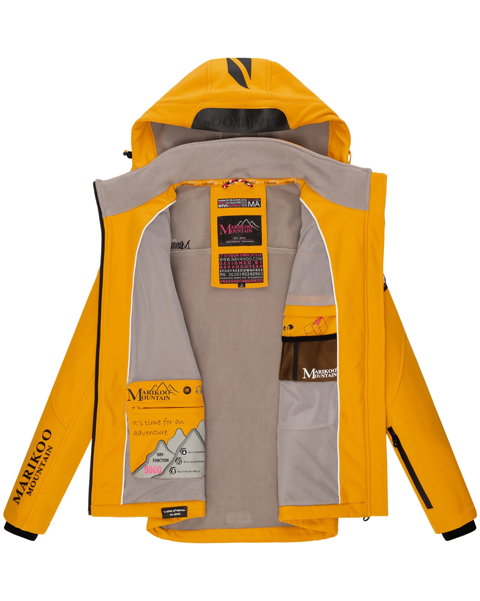 Marikoo Softshelljacke »Marikoo Mountain Mount-Cho-Oyu Damen Jacke B928«