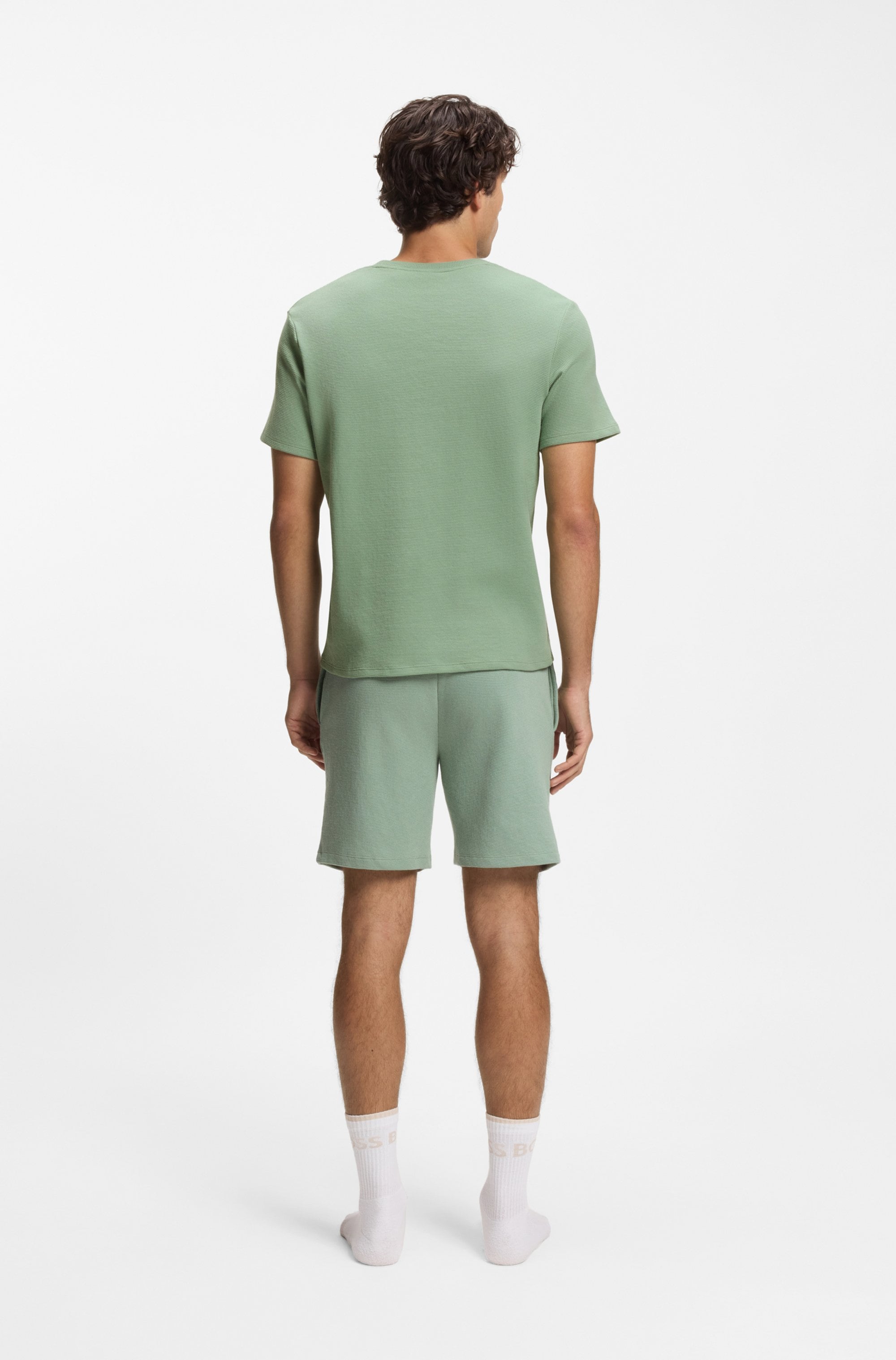 BOSS Pyjamaoberteil »Waffle T-Shirt«