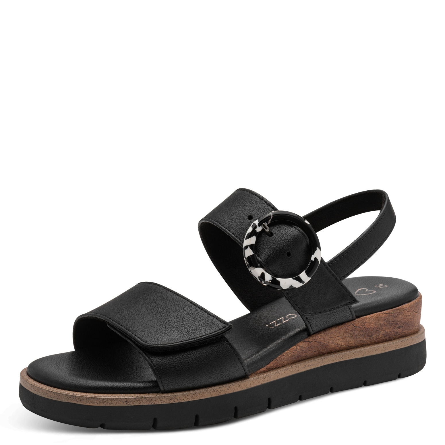 MARCO TOZZI Keilsandalette  Riemechensandale, Sommerschuh in veganer Verarbeitung