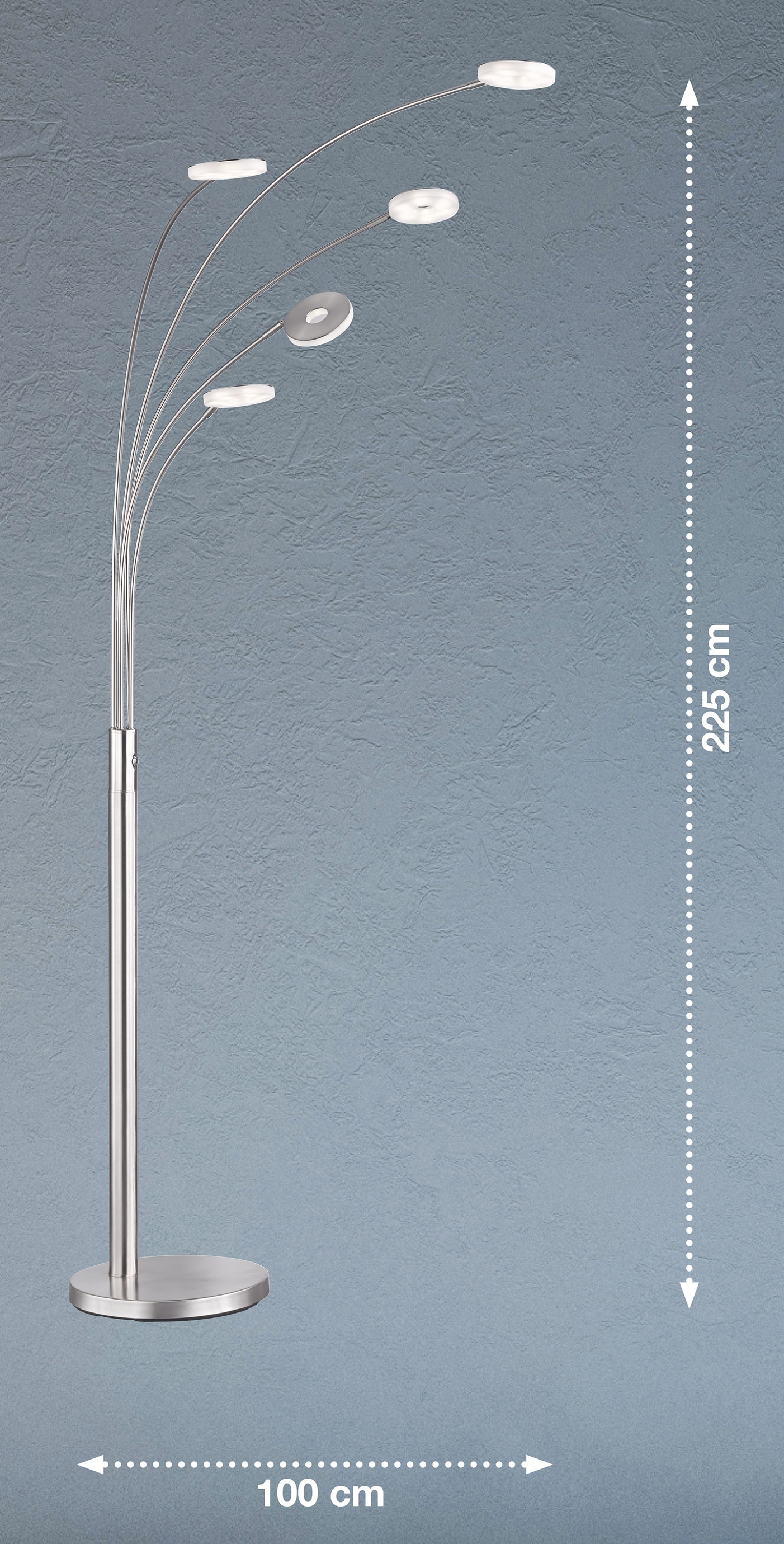 FISCHER & HONSEL LED Bogenlampe »Dent«, 5 flammig-flammig online kaufen |  mit 3 Jahren XXL Garantie