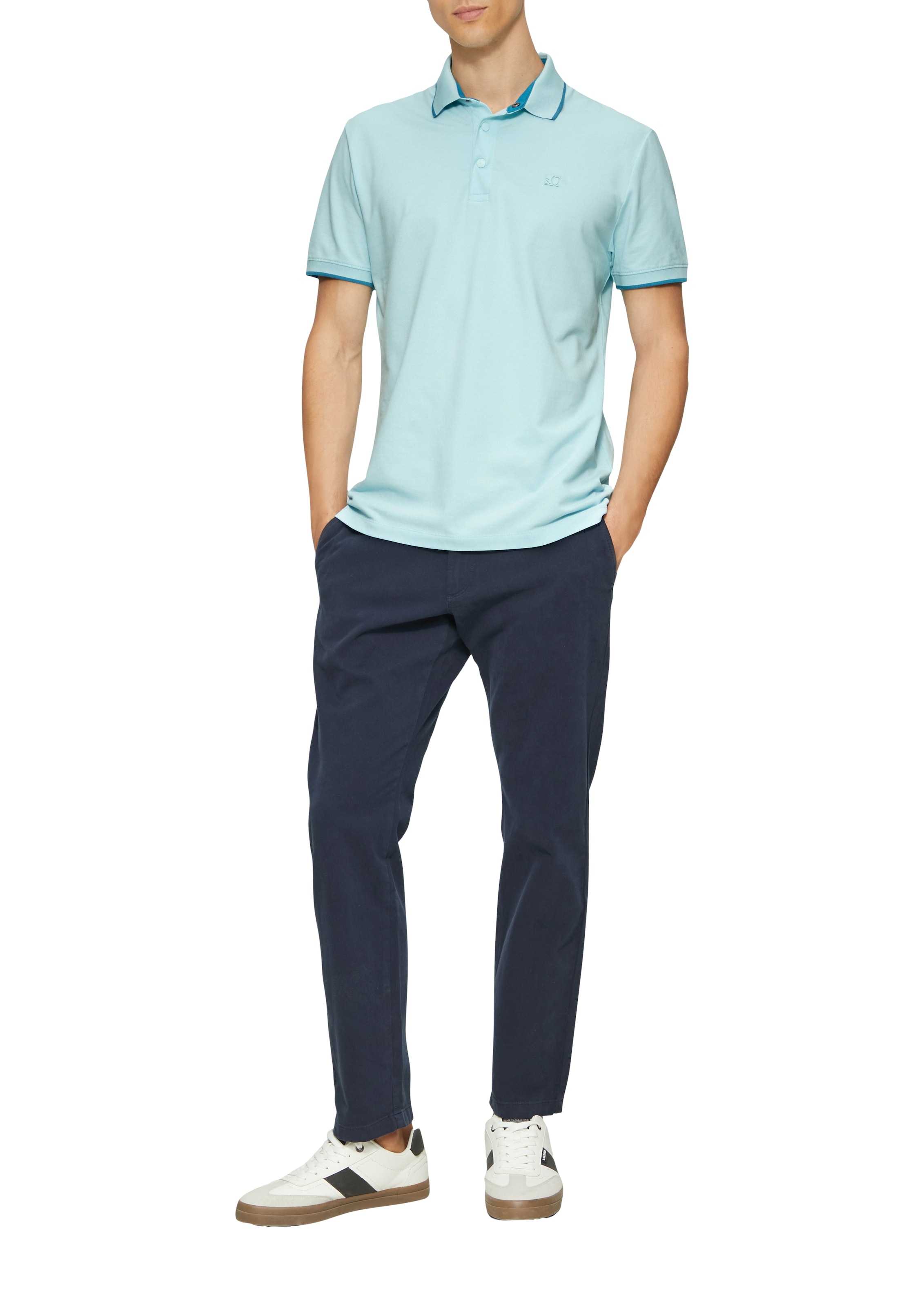 s.Oliver Poloshirt, mit Kontrast-Details