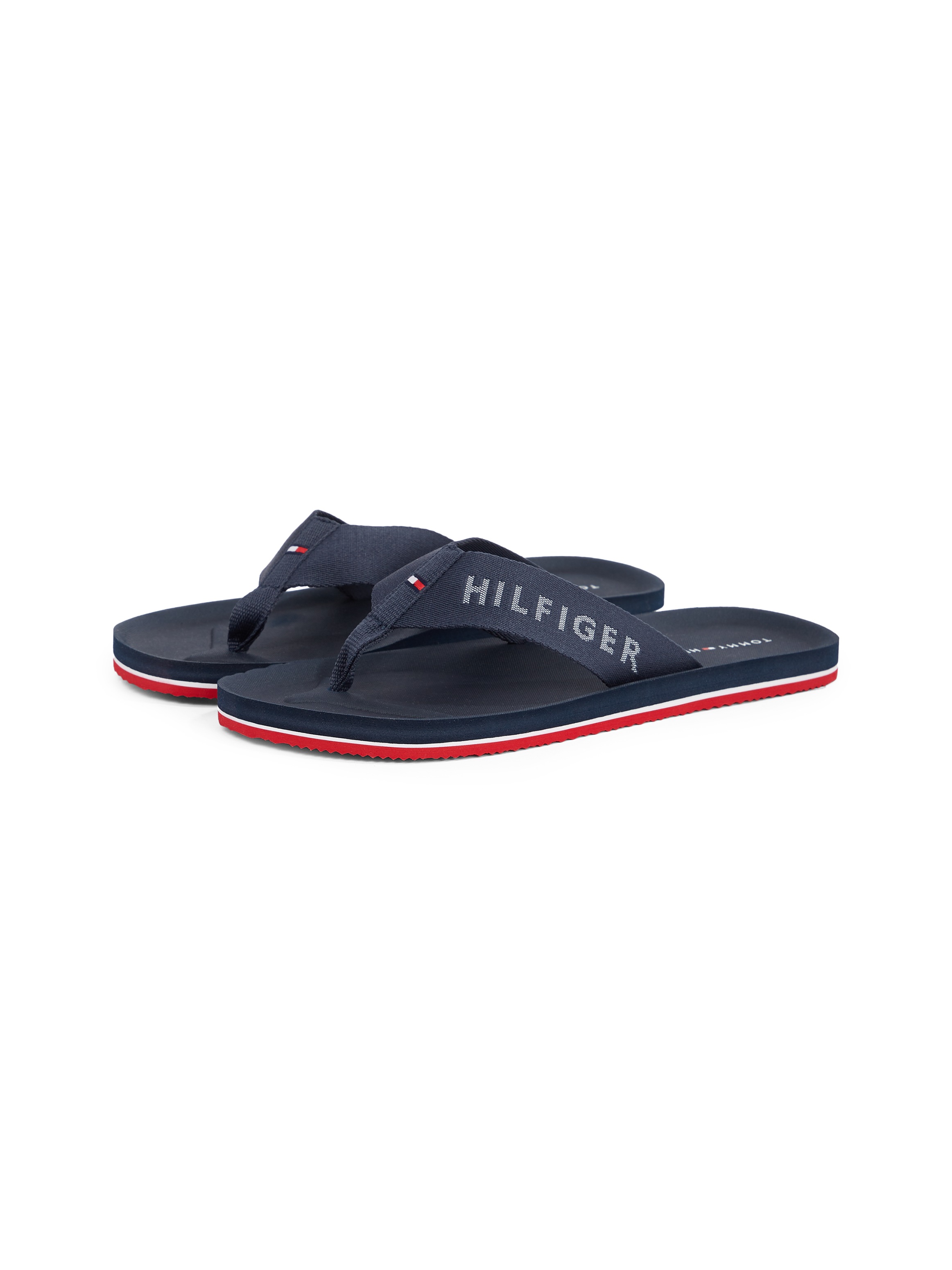 Tommy Hilfiger Zehentrenner »COMFORT HILFIGER BEACH SANDAL«  , Badeschuh, Schlupfschuh mit Logoschriftzug