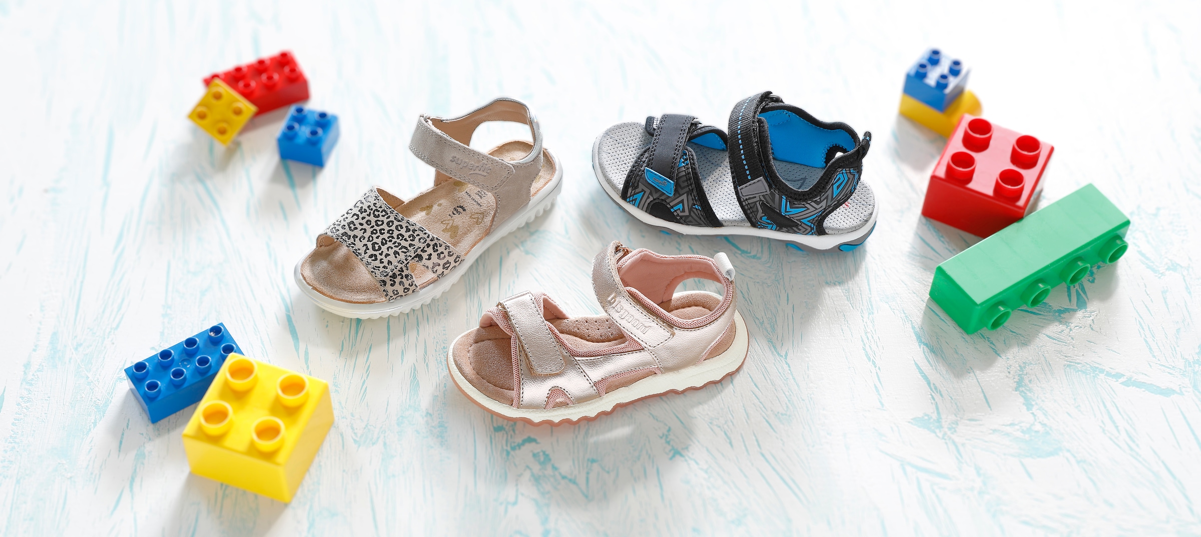 Superfit Sandale »SPARKLE WMS: mittel«, Sommerschuh, Klettschuh, Sandalette, mit Leomuster