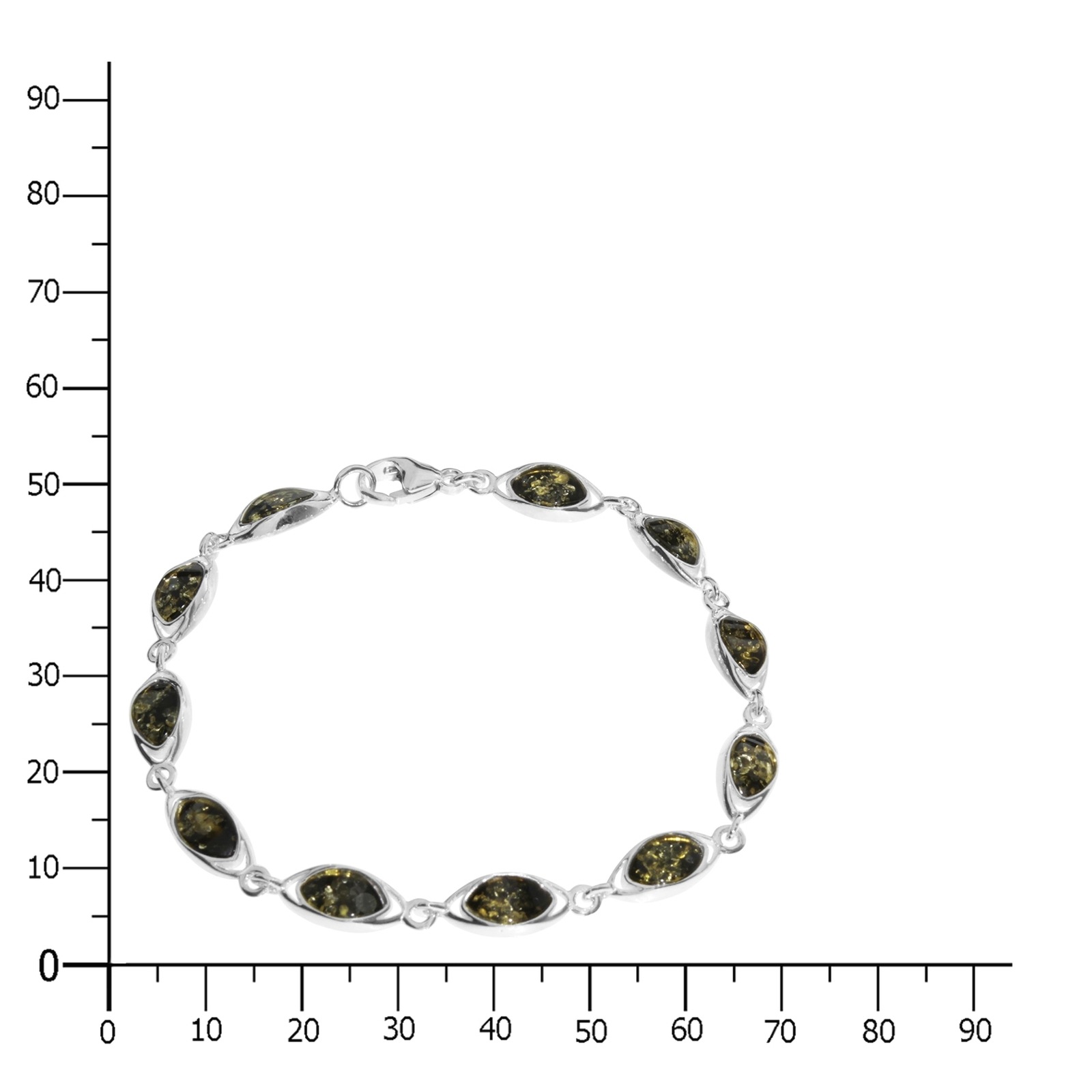OSTSEE-SCHMUCK Armband »- Telia - Silber 925/000 - Bernstein«