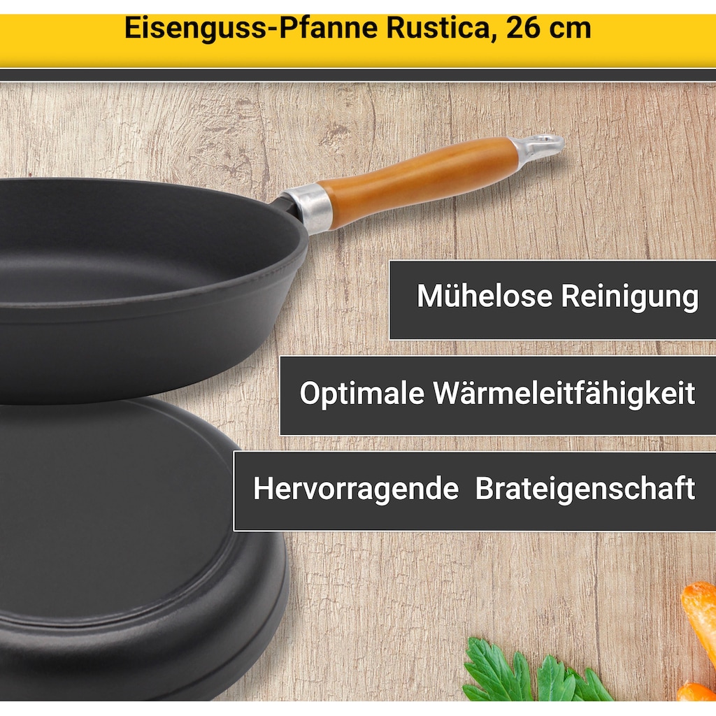 Krüger Bratpfanne »Rustica«, Gusseisen, (1 tlg.)