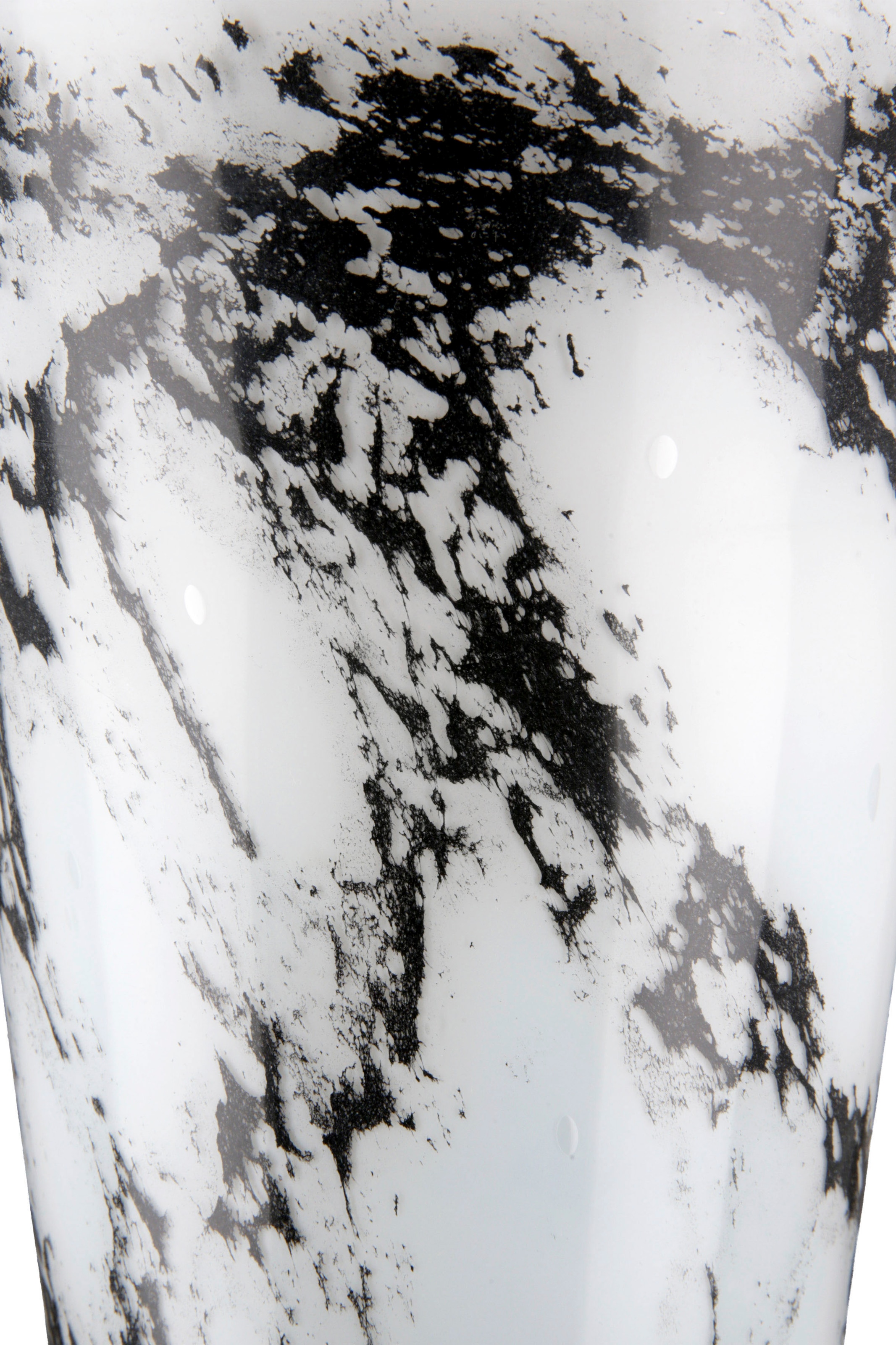 Casablanca by Gilde Tischvase »Pokal Vase Trophy, mit Marmorfinish« dekorative Vase aus Glas, Blumenvase