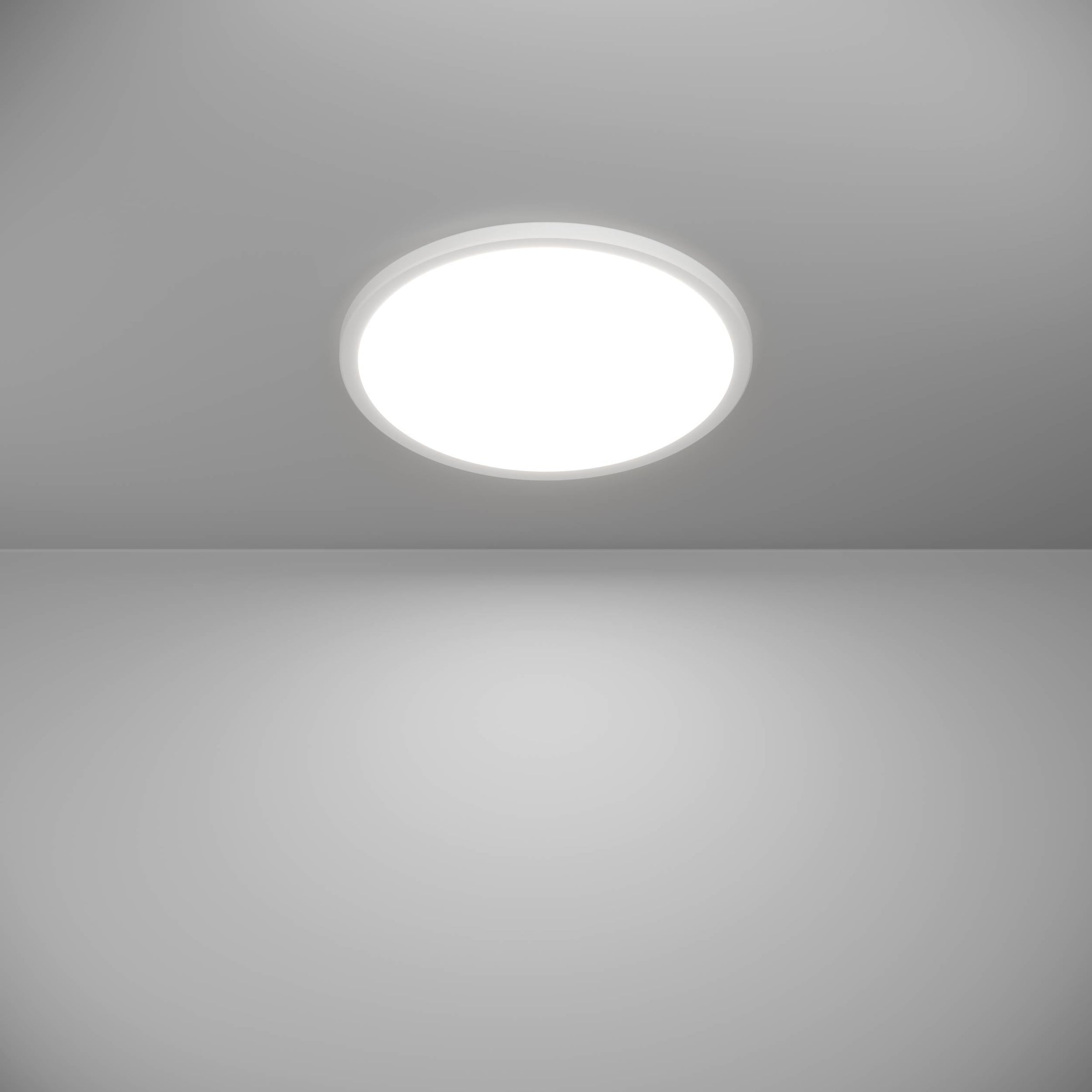 EGLO Deckenleuchte »Rovito-Z Deckenlampe, ZigBee 3.0, Kunststoff, Badezimmerlampe, IP44« LED-Modul 1 Stk. Kaltweiß | RGB Wand-/Deckenleuchte - H3 x Ø38,9 cm - weiß - 18,5W inkl.