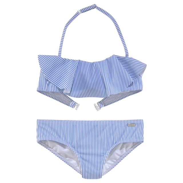 Buffalo Bandeau-Bikini, mit sommerlichem Streifendesign bei