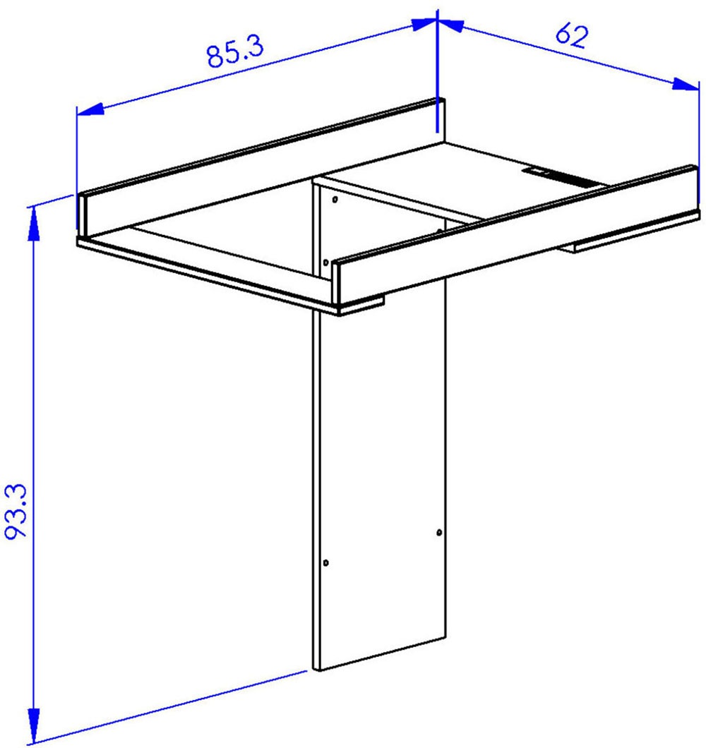Gami Wickelkommode »Achille Wickelkommode« bis 95 kg Viel Stauraum für Utensilien, funktionell und durchdacht. 94 cm