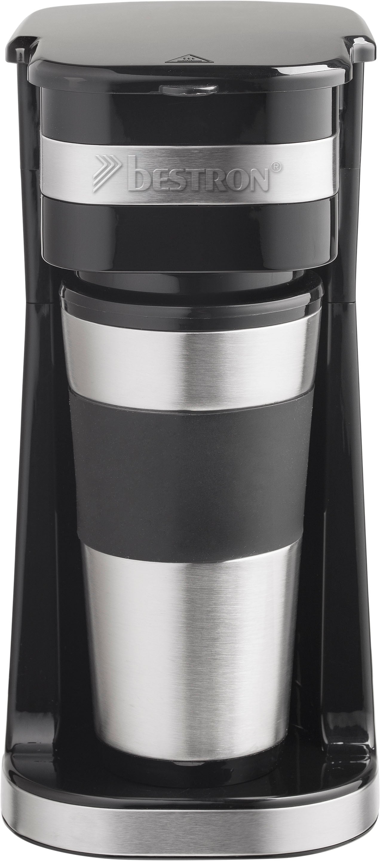 bestron Filterkaffeemaschine »ACM112Z«, Permanentfilter, Jahren Filterkaffee gemahlenen Isolierbecher, für mit XXL mit Garantie 3