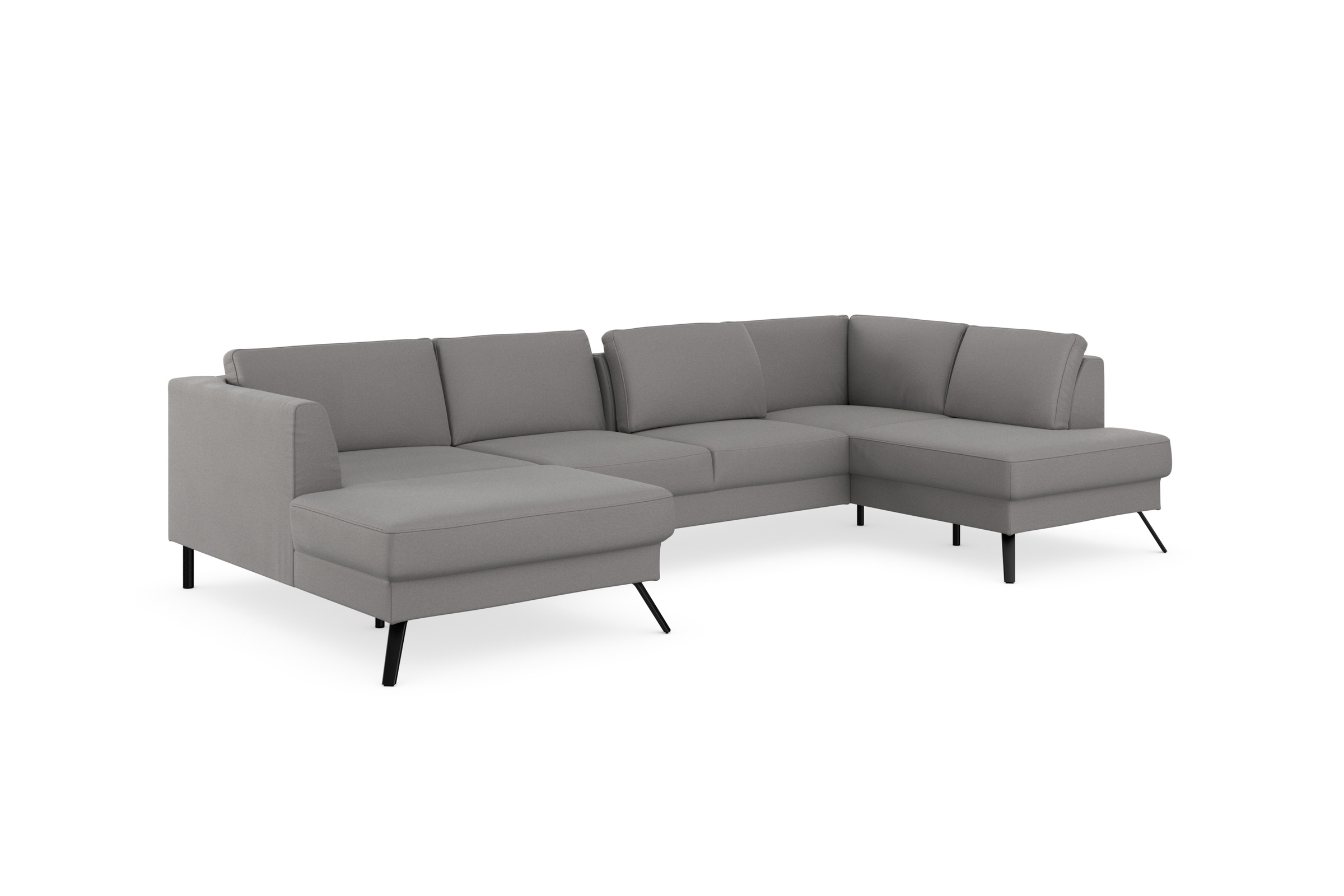 sit&more Wohnlandschaft »Lindholm U-Form«, mit Sitztiefenverstellung und Federkern