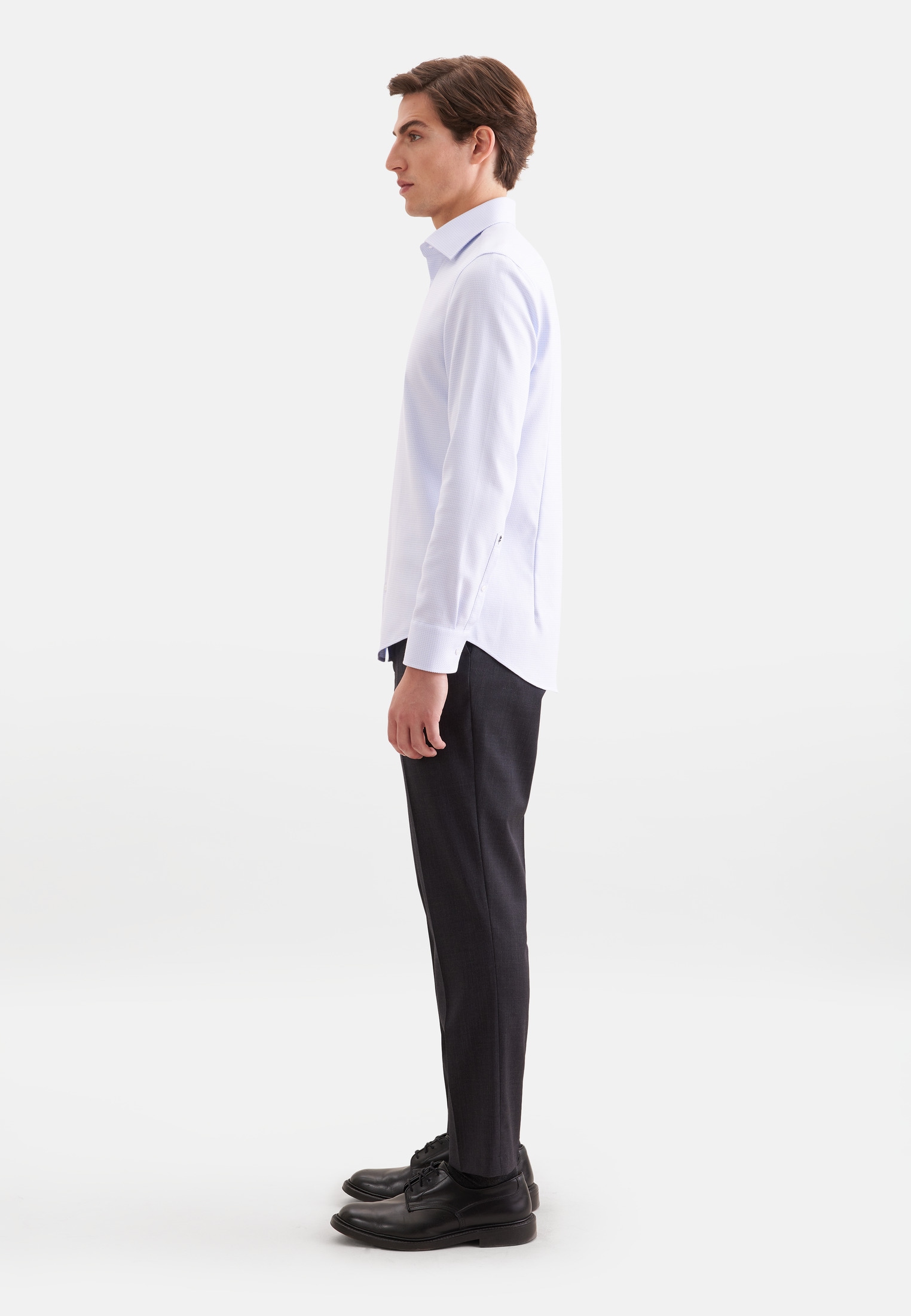 seidensticker Businesshemd »Schwarze Rose« Slim 1/1 Kentkragen Struktur