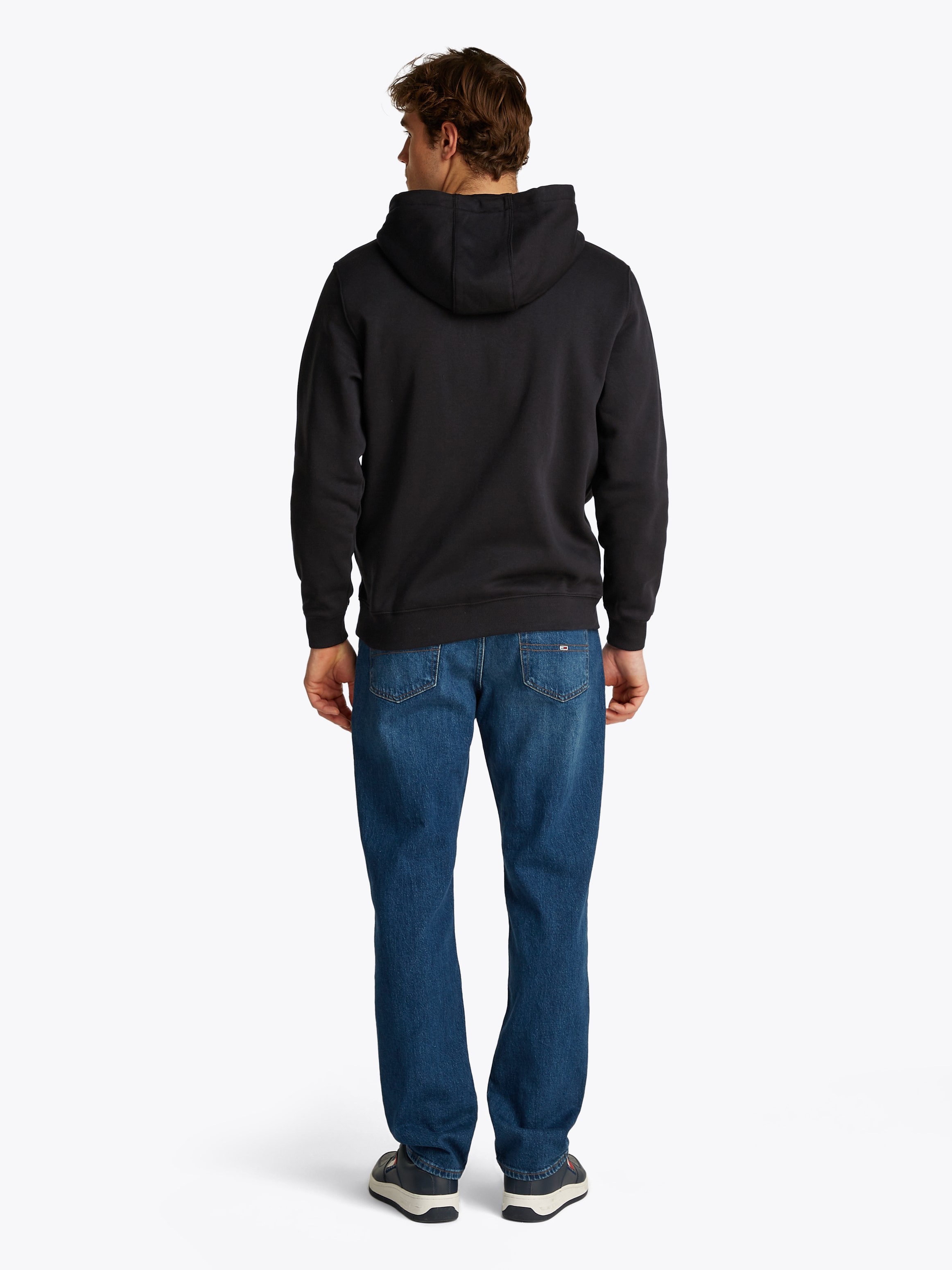 Tommy Jeans Sweatshirt »TJM REG S FLAG ZIP FLEECE THRU«, mit bestickten Markenlogo auf Brusthöhe