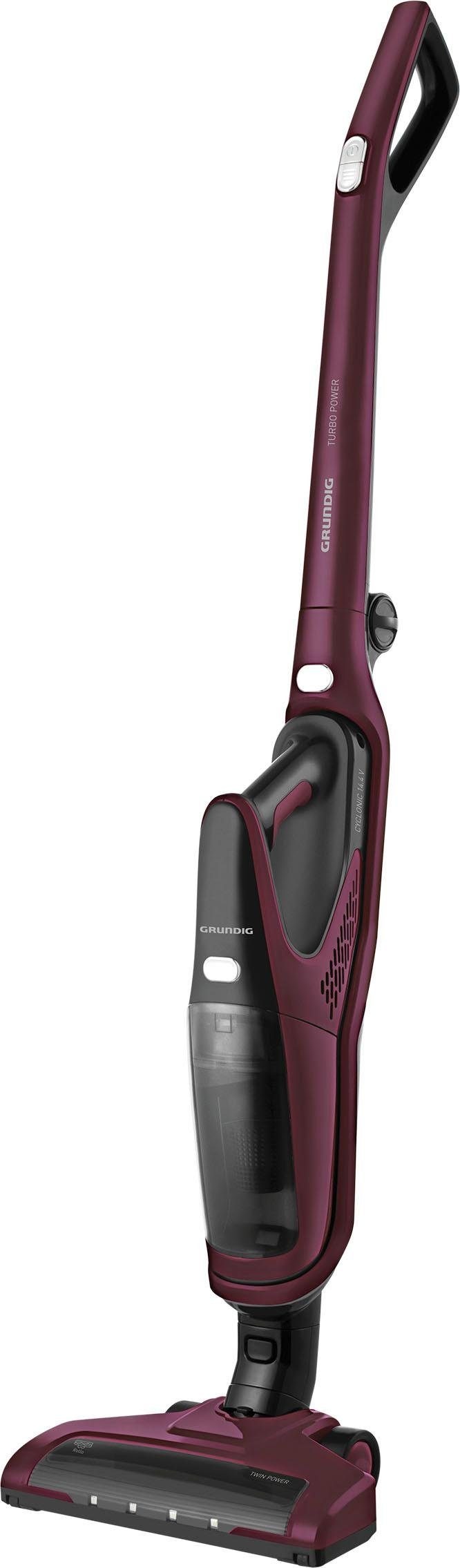 Grundig VCH 9930 Aspirateur-balai 2 en 1 Batterie Sec HEPA Sans sac 0,5 L Baie, Noir