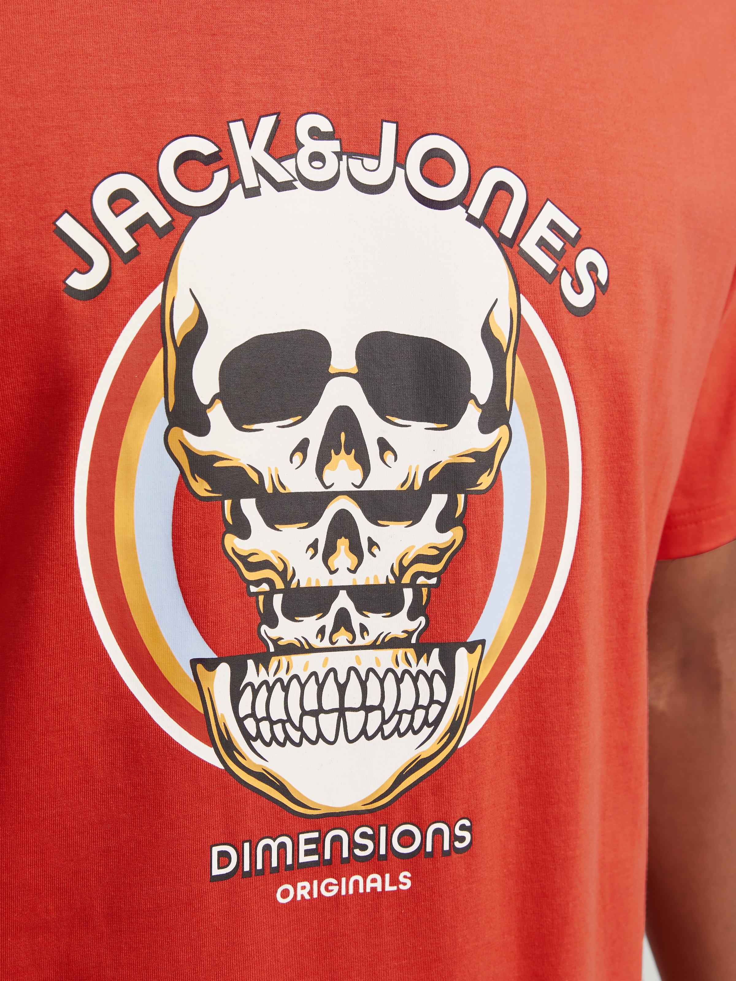 Jack & Jones T-Shirt »JORANATOMY SKULL TEE SS CREW NECK LN«