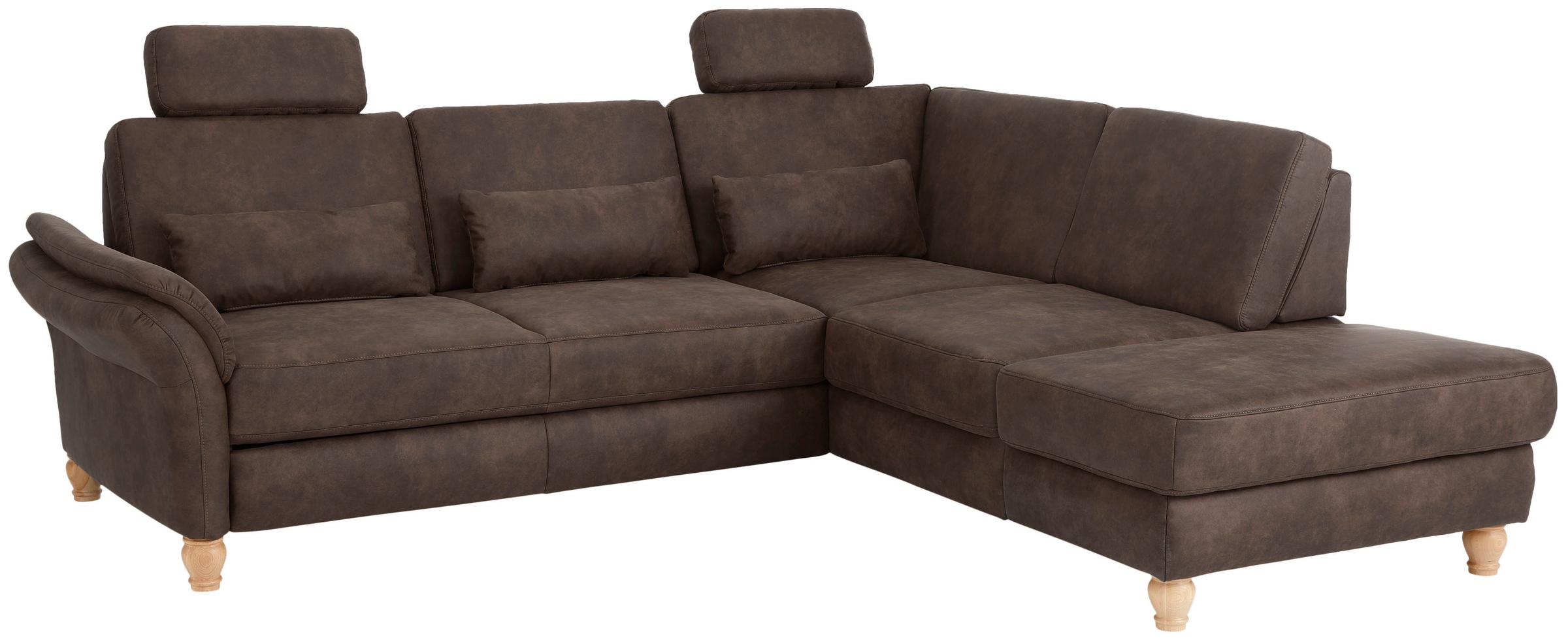 Home affaire Ecksofa »Palace L-Form«, incl. Sitztiefenverstellung, wahlweise mit Bettfunktion und Stauraum