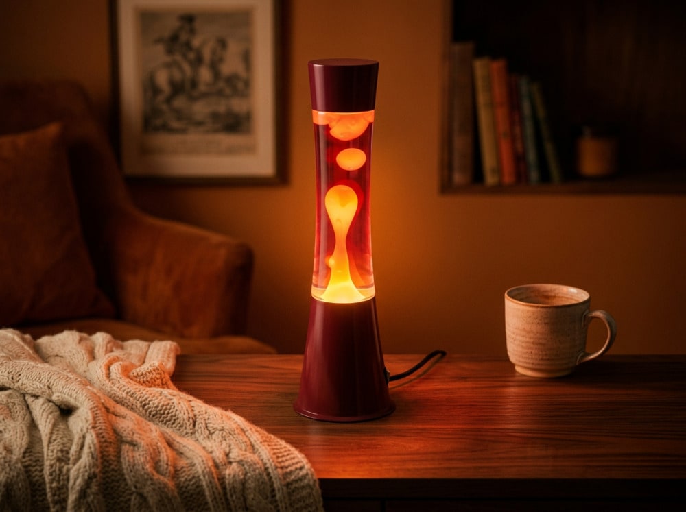 EGLO LED Tischleuchte »LAVA« LED-Modul 1 Stk. LED Lavalampe Lava, Deko Lampe Wassersäule, Retro Lavaleuchte