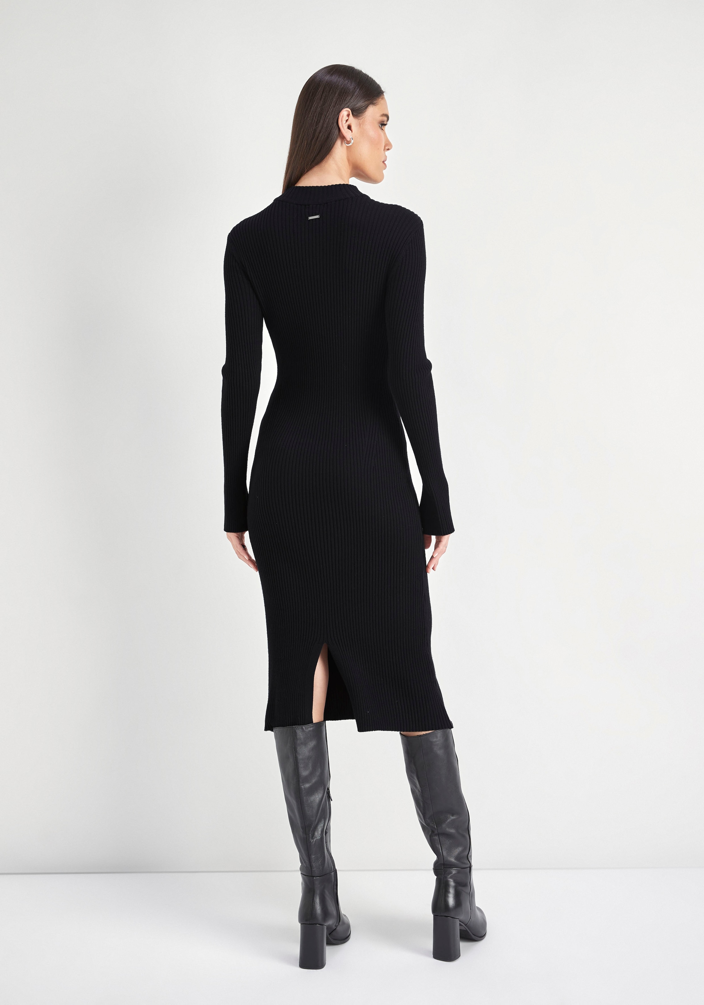 HECHTER PARIS Strickkleid, mit Gehschlitz