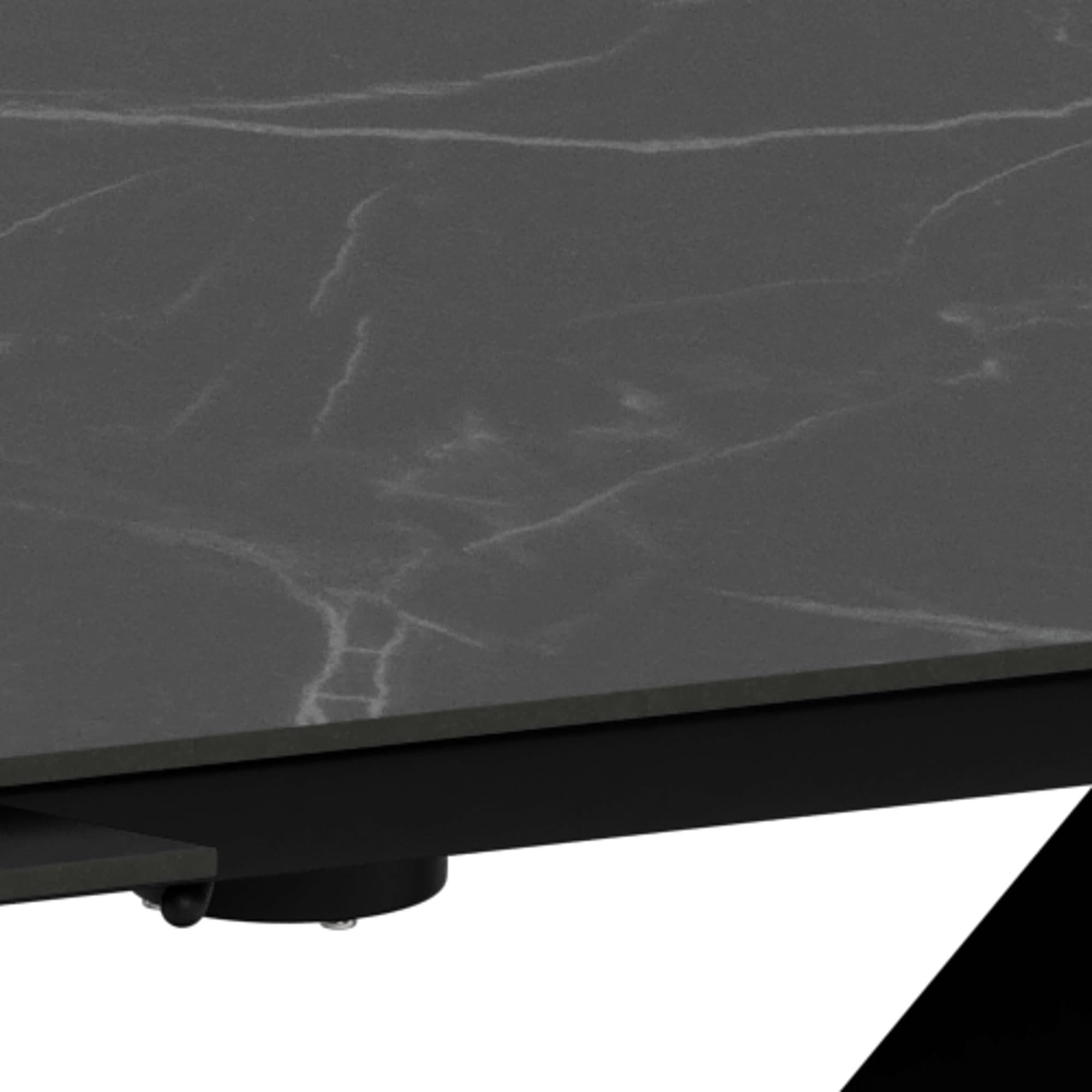 ACTONA GROUP Esstisch »Morellla, Speisetisch, Tisch« Esstisch, Keramikplatte, oval, Drehfunktion, Stahlfuß, 6–8 Sitzplätze