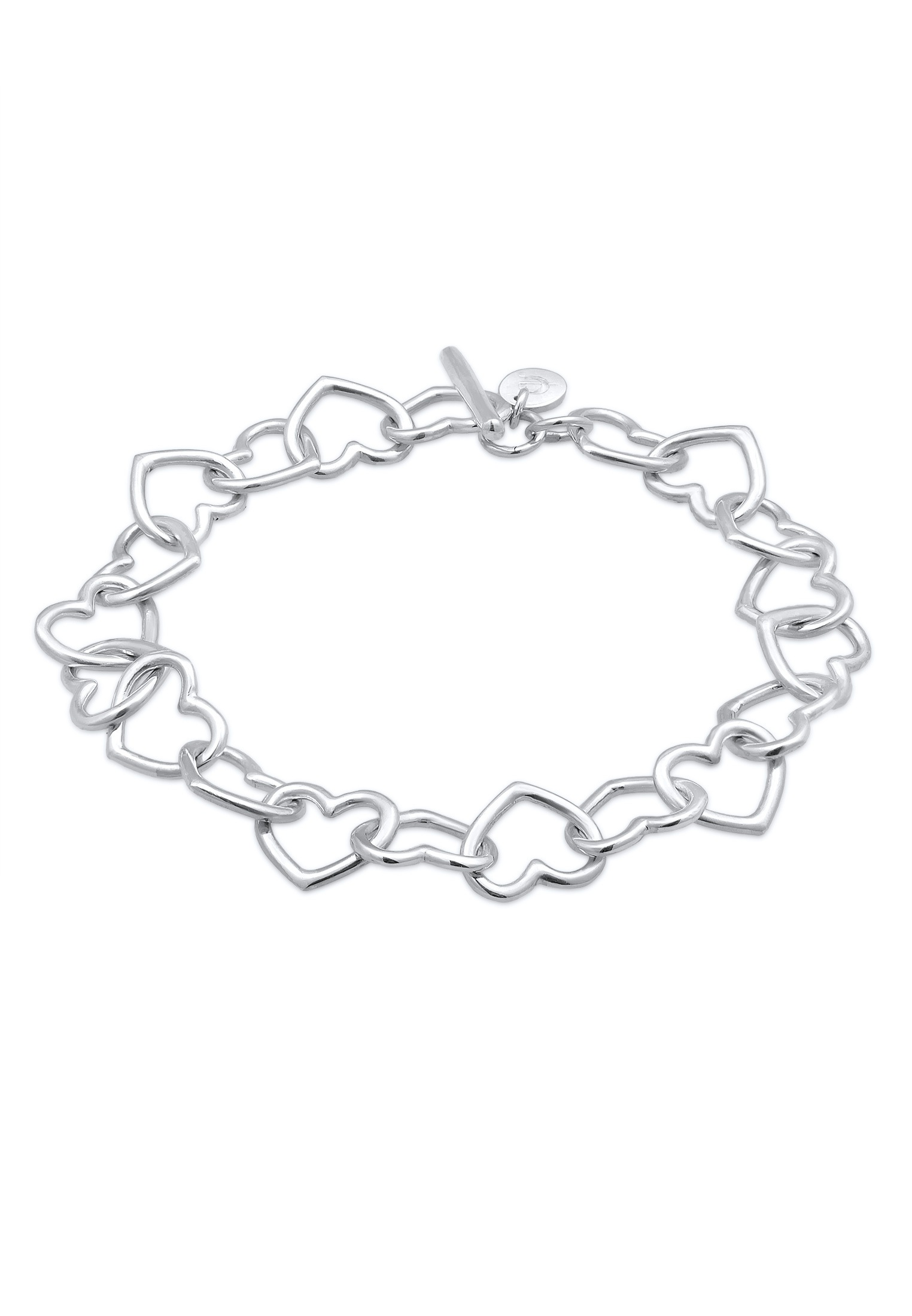Elli Premium Armkette »Armband Herz Heart Verschlungen 925 Silber«