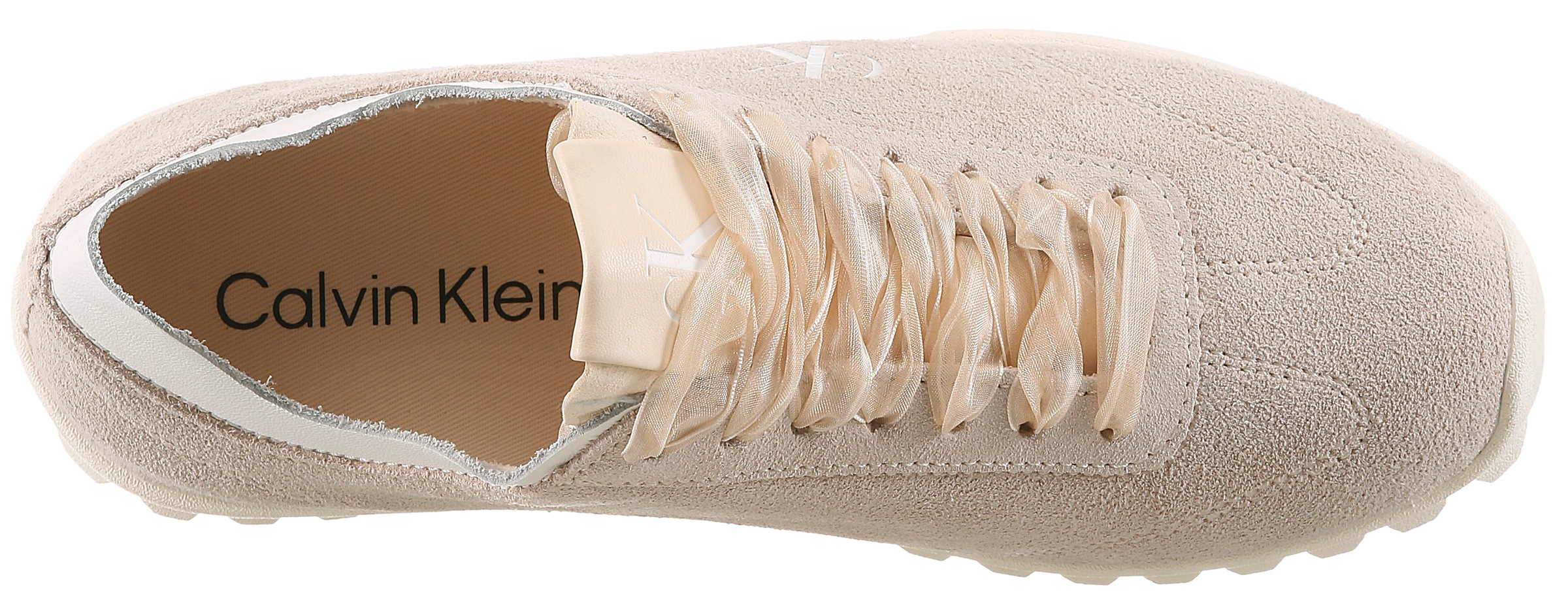 Calvin Klein Sneaker »LOW PROFILE RUN MG SUE DB LACES«  Freizeitsneaker, Halbschuh, Schnürschuh mit Profilsohle