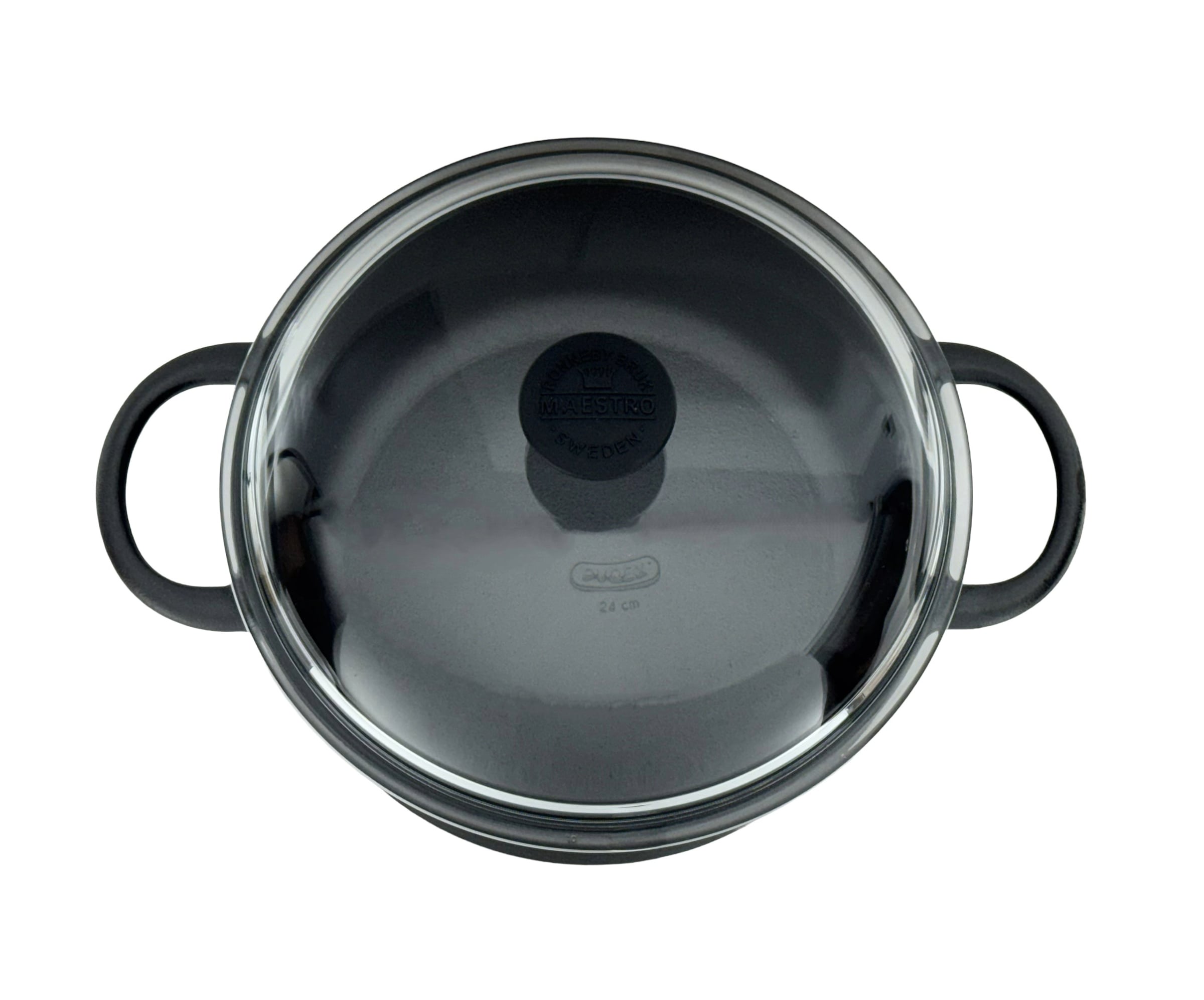 Ronneby Bruk Kochtopf »Maestro, 4 Liter, Ø 25 cm, mit Glasdeckel« Gusseisen