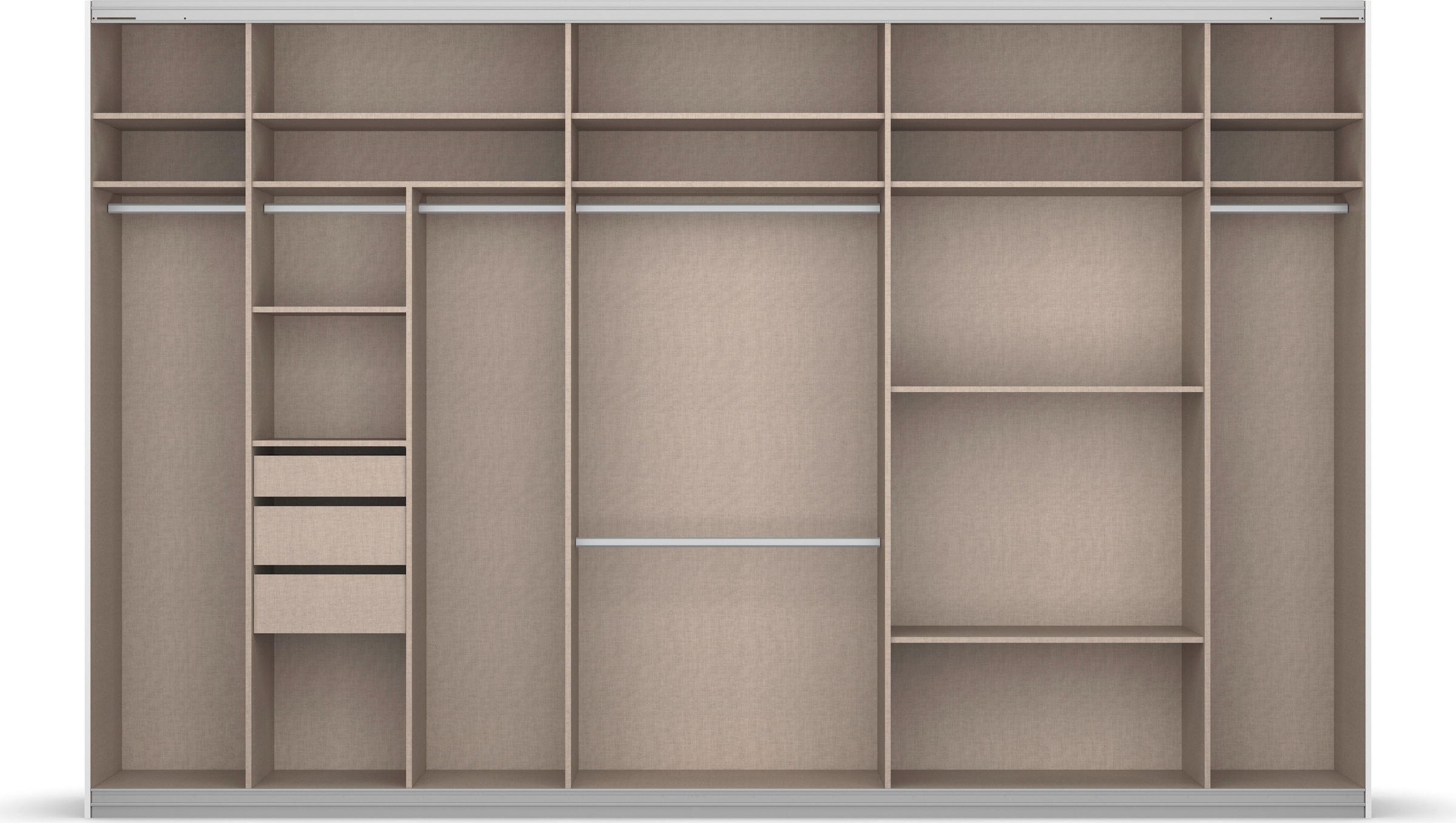 rauch Schwebetürenschrank »Oteli«, mit Spiegelfront und Passepartout optional mit Beleuchtung