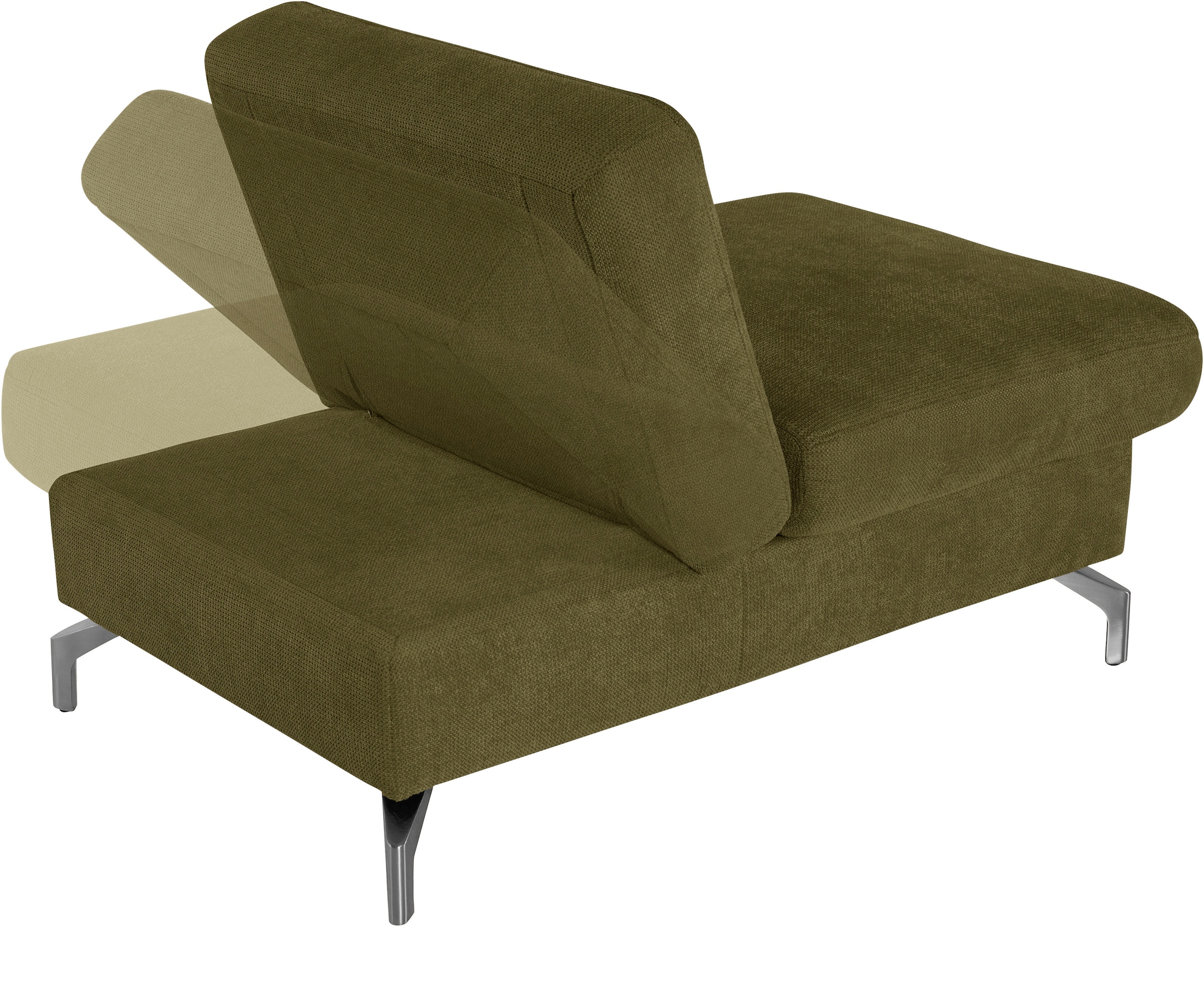 sit&more Hocker »Percy«, Fußhöhe 15cm, mit Klappfunktion, wahlweise in 2 Fußfarben