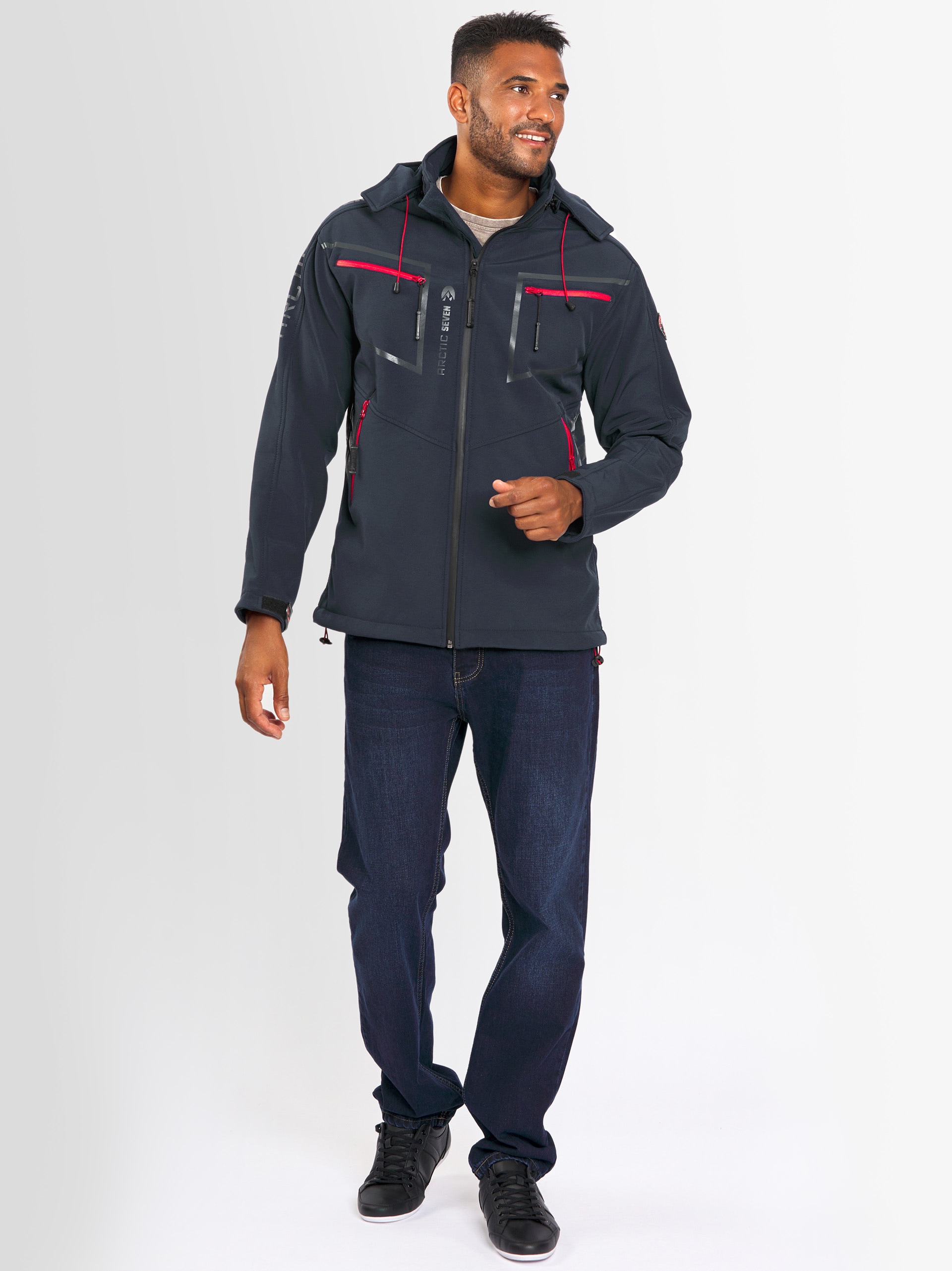 Arctic Seven Softshelljacke »Arctic Seven Herren Softshell Jacke AS088«