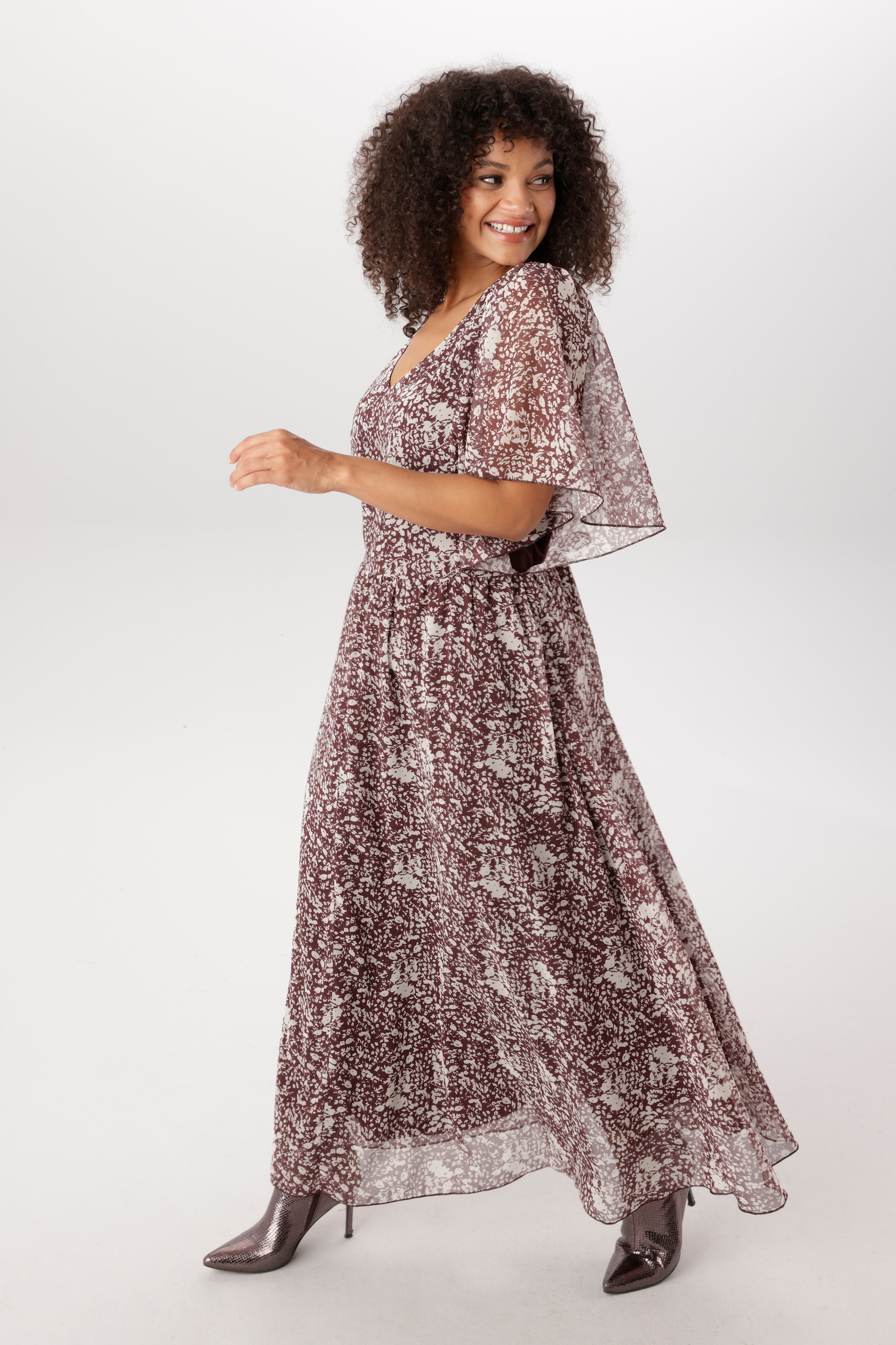 Aniston PLUS Chiffonkleid in dezentem Dessin - NEUE KOLLEKTION