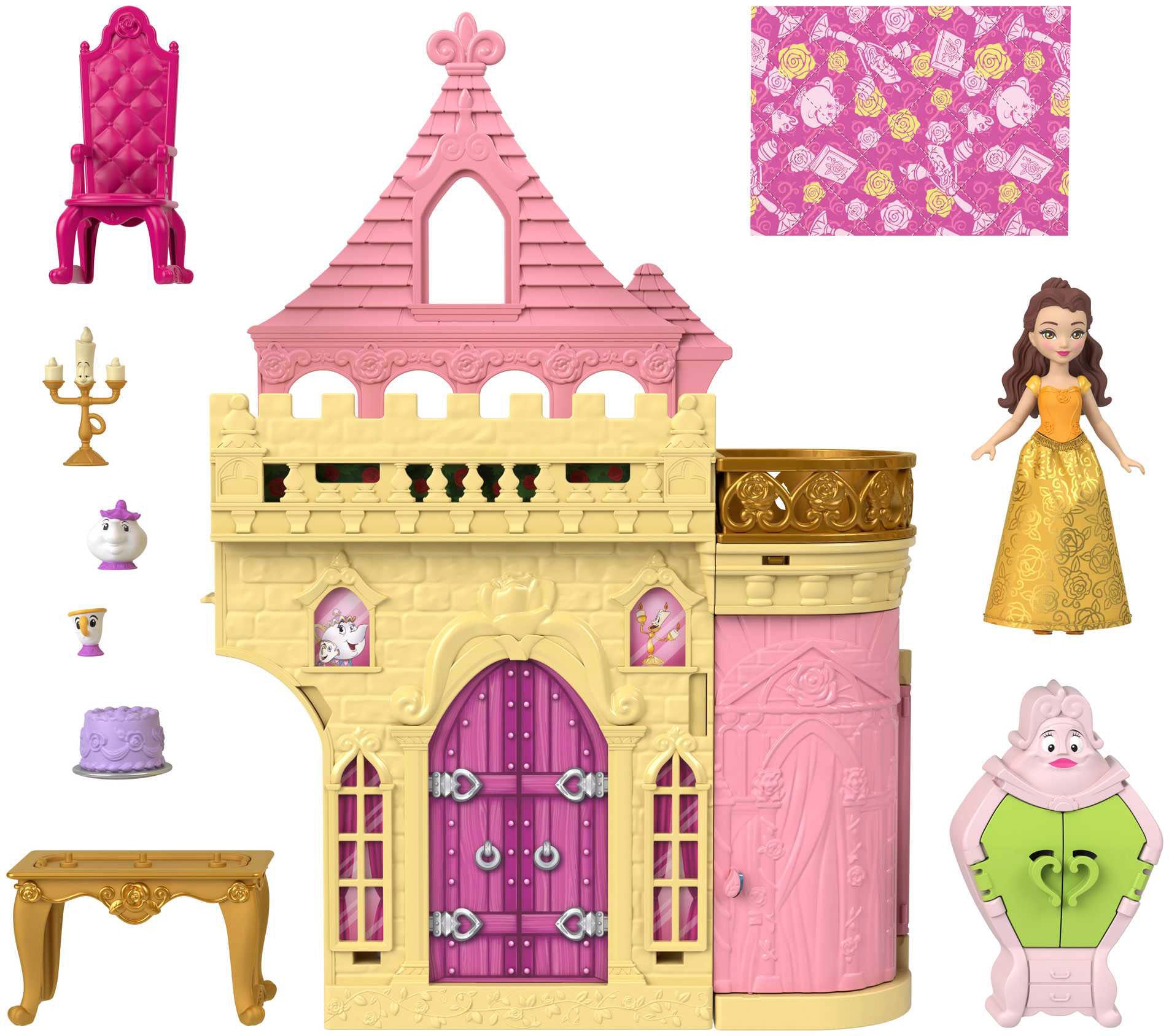 Mattel® Spielwelt »Disney Prinzessin, Belles Stapelschloss«, inklusive Puppe