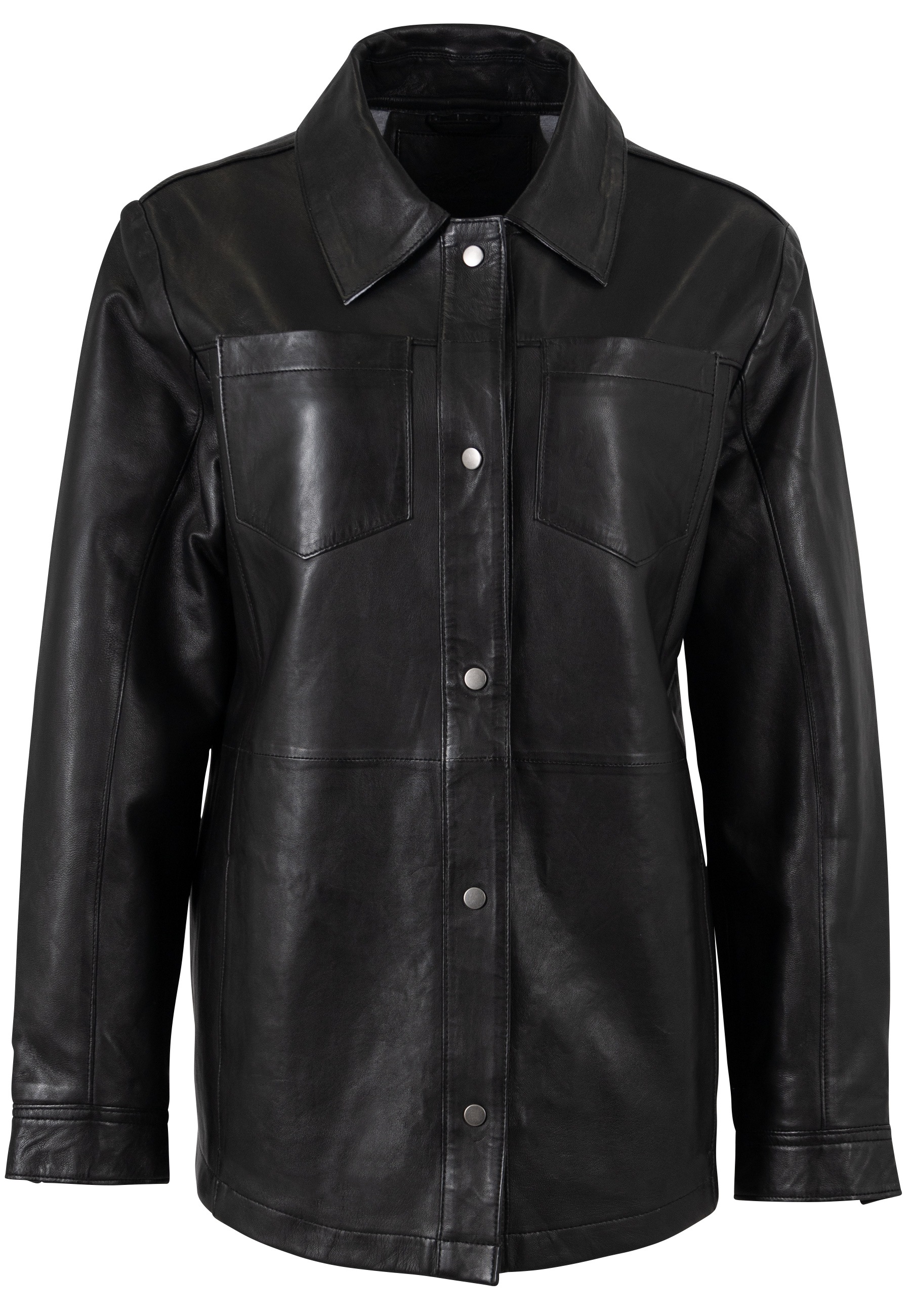 Mauritius Hemdbluse »MWNadya« aus Echtleder, oversize