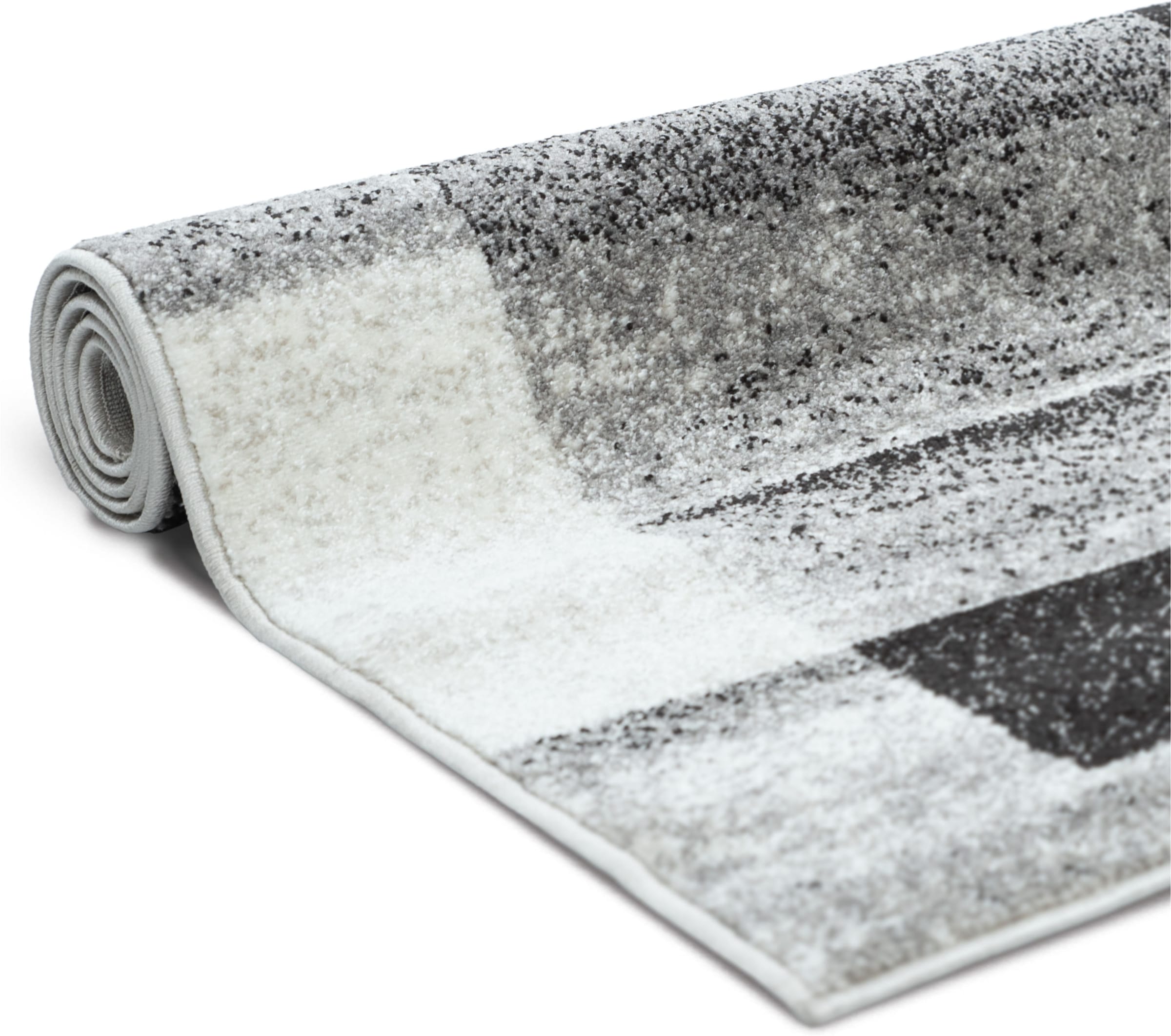 OTTO home Teppich »Corine« rechteckig 9 mm Höhe mit besonders weichem Flor, Kurzflor, modernes Karo-Design,