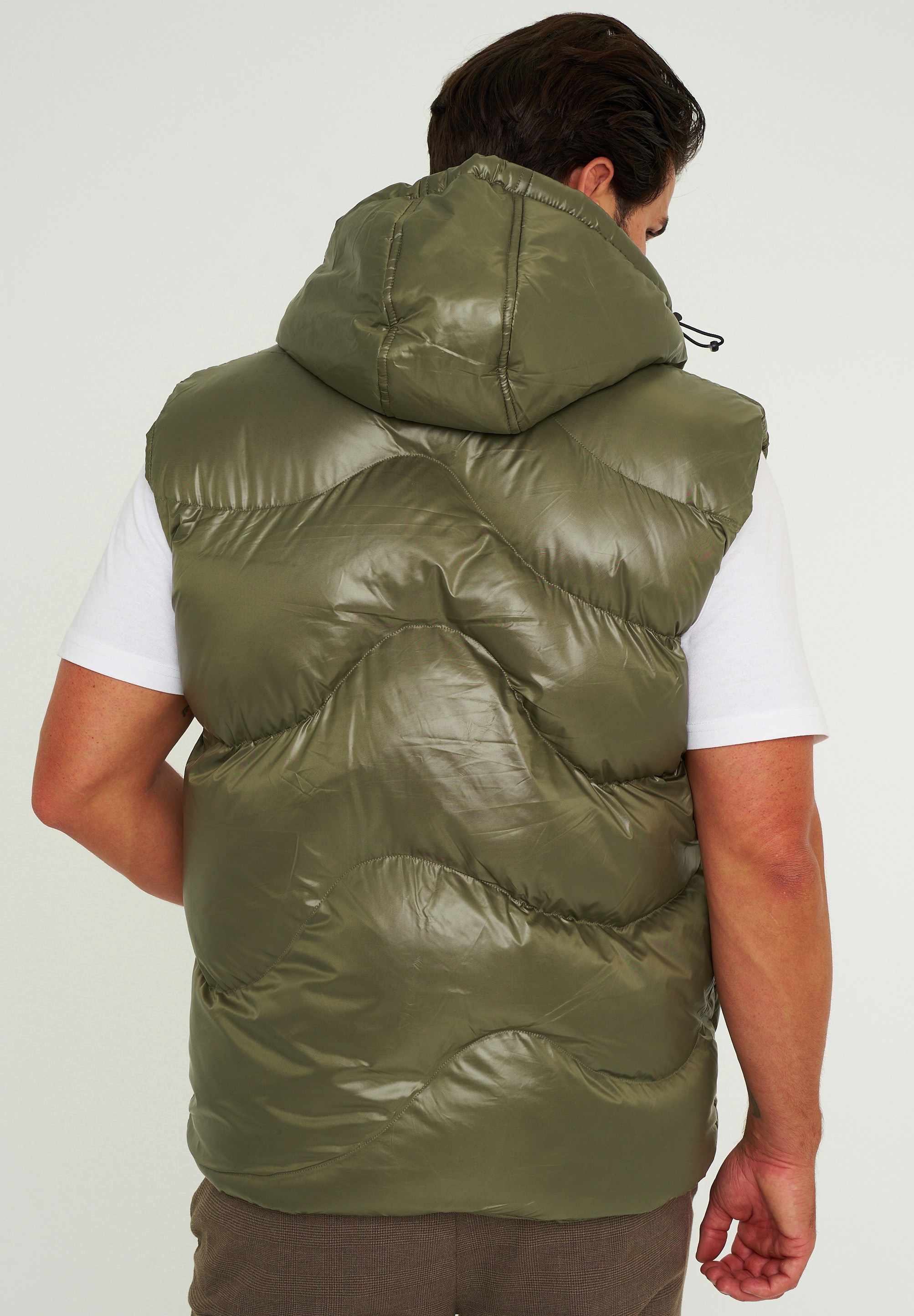 SOULSTAR Steppweste »Pufferweste für Herren als Bodywarmer mit Kapuze«